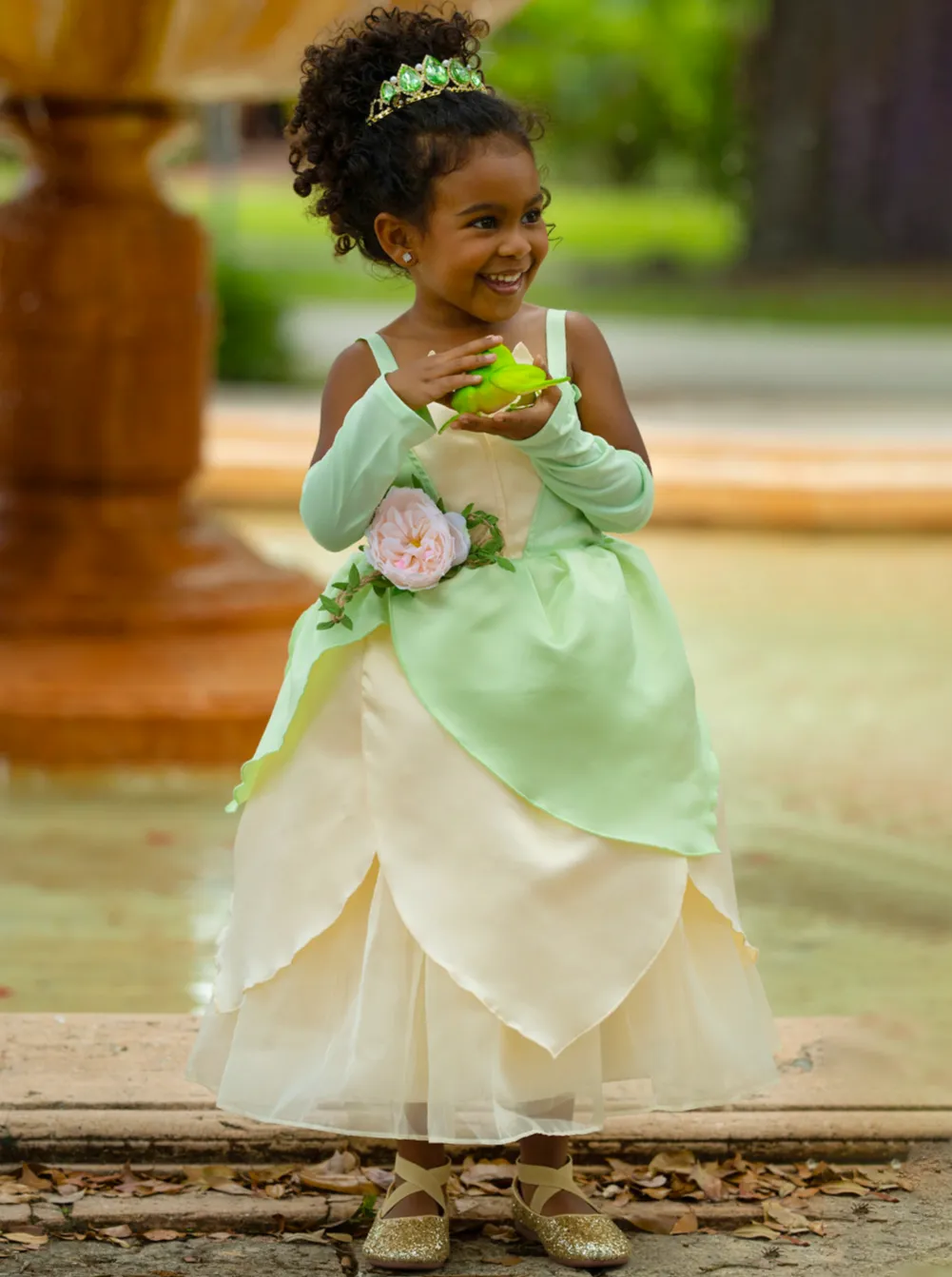 Girls Frog Princess Inspired Costume Dress