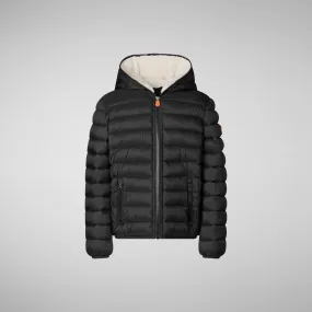 Girls's animal free Puffer Faye in black