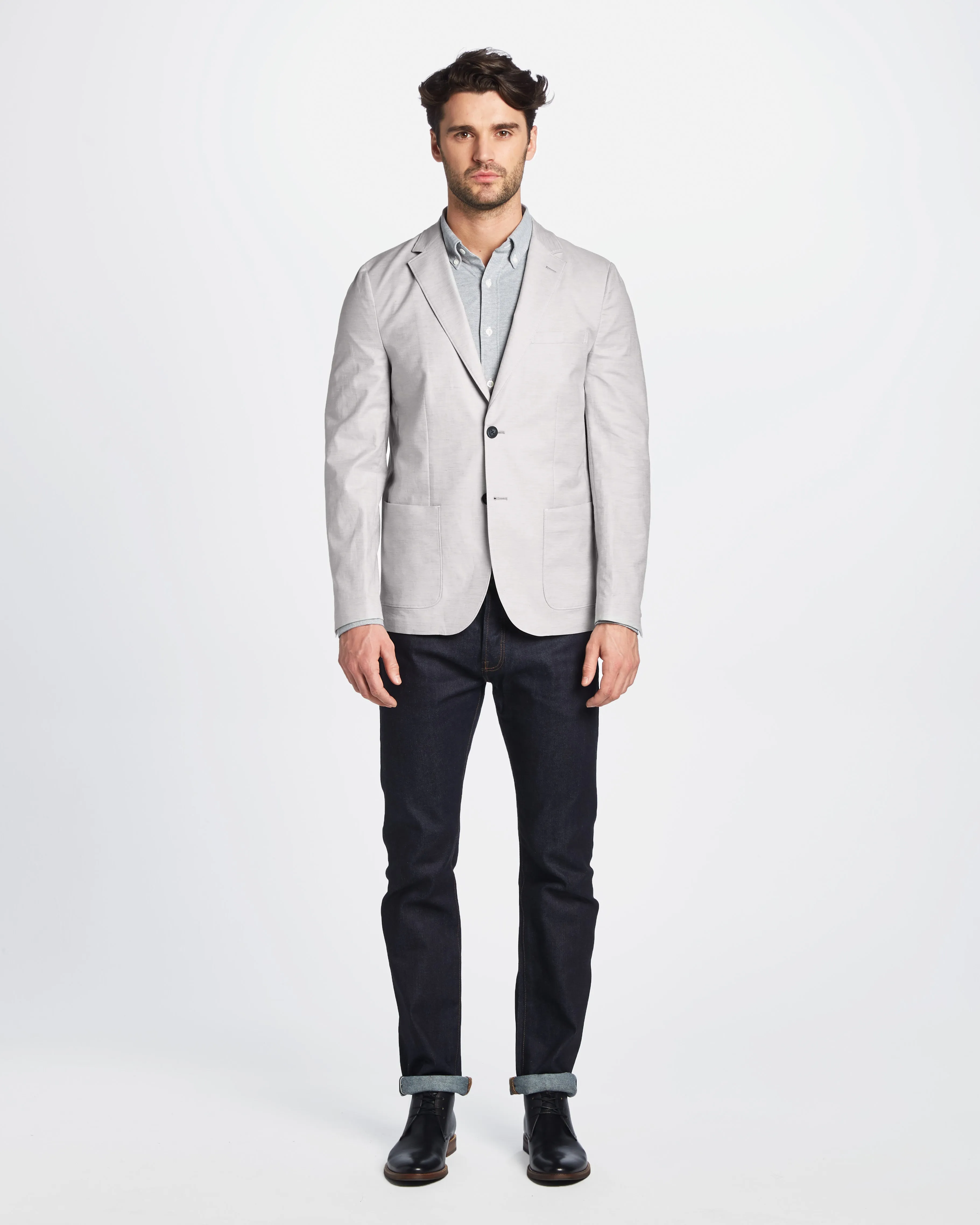 Graham Cotton Linen Stretch Blazer