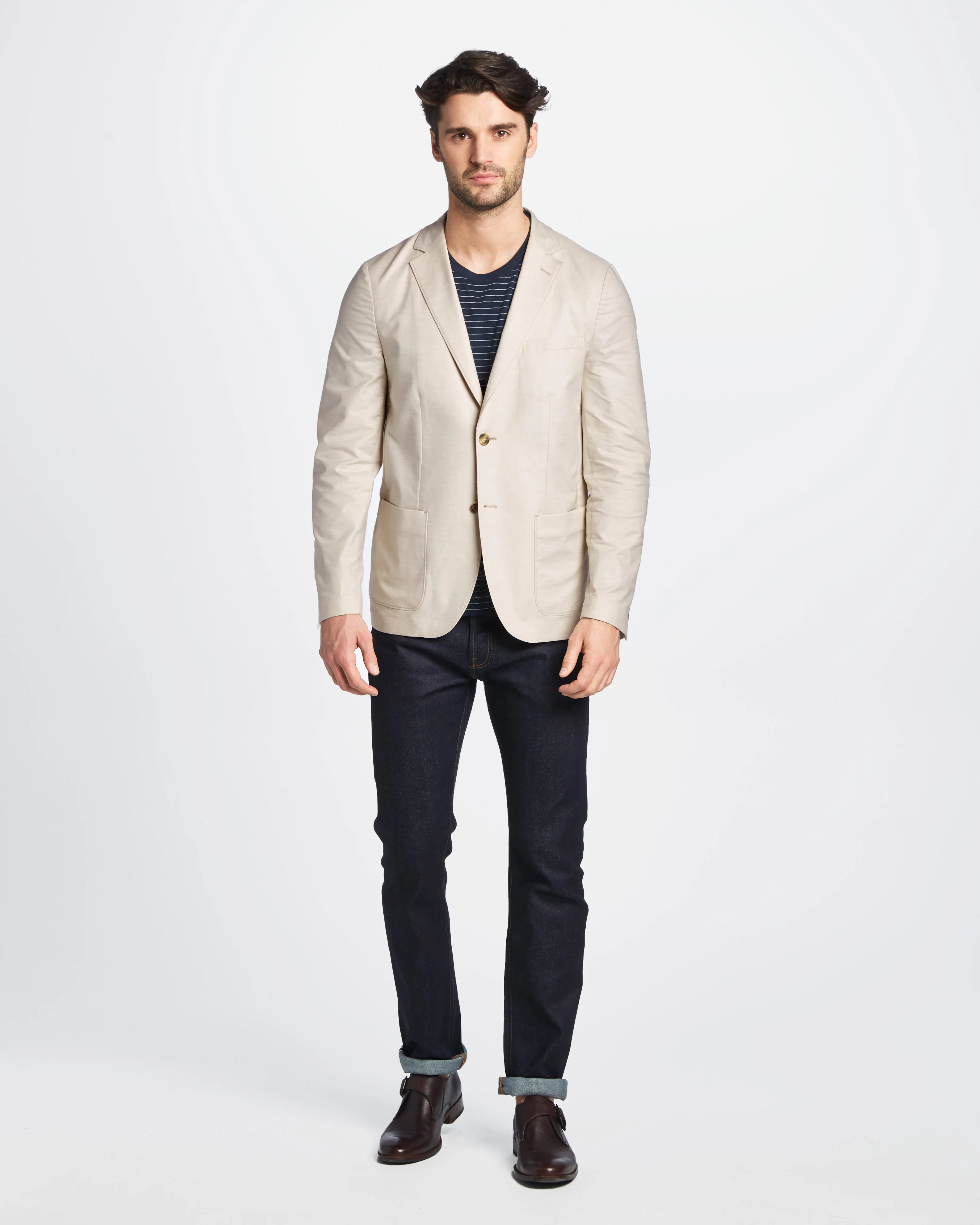 Graham Cotton Linen Stretch Blazer