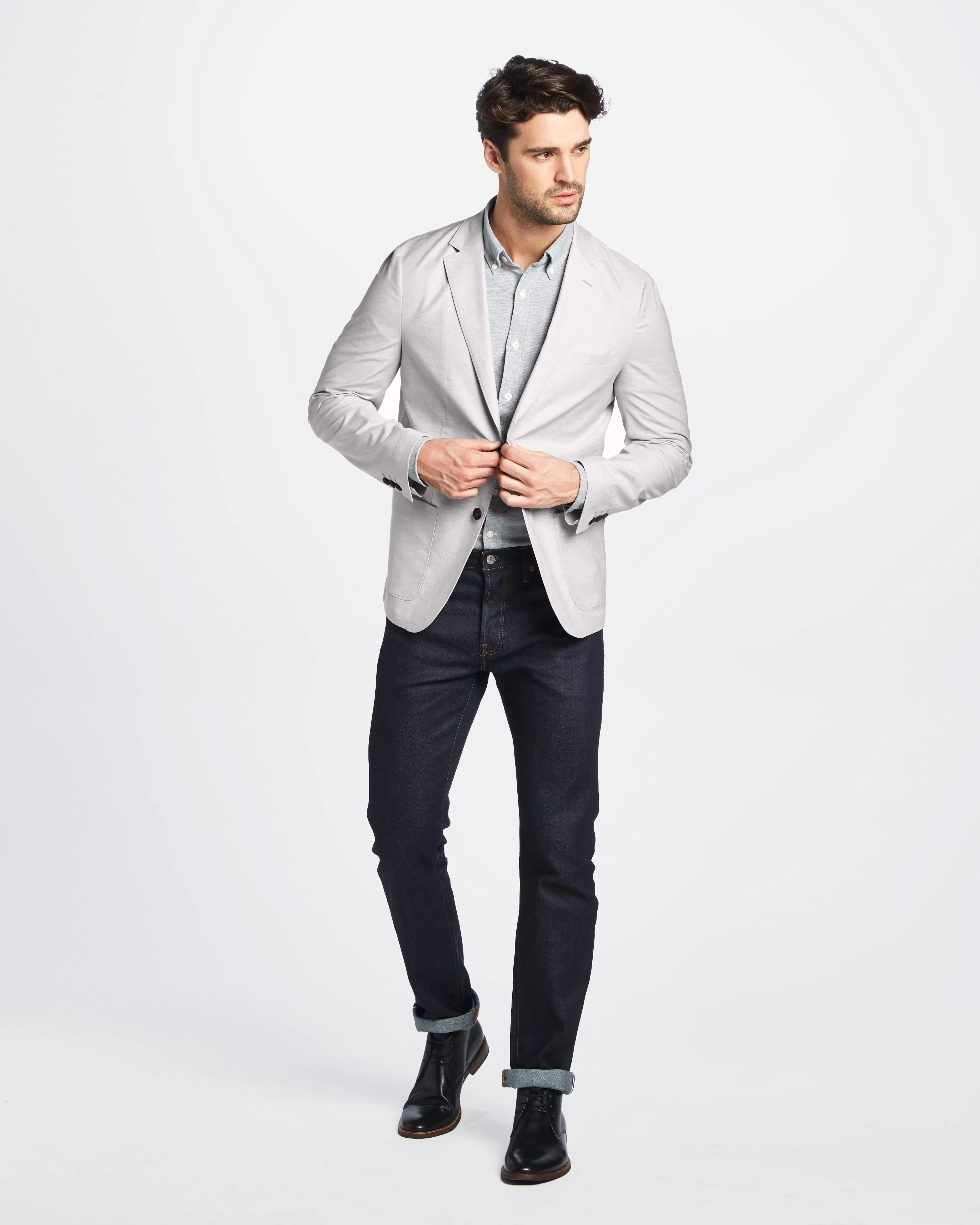 Graham Cotton Linen Stretch Blazer