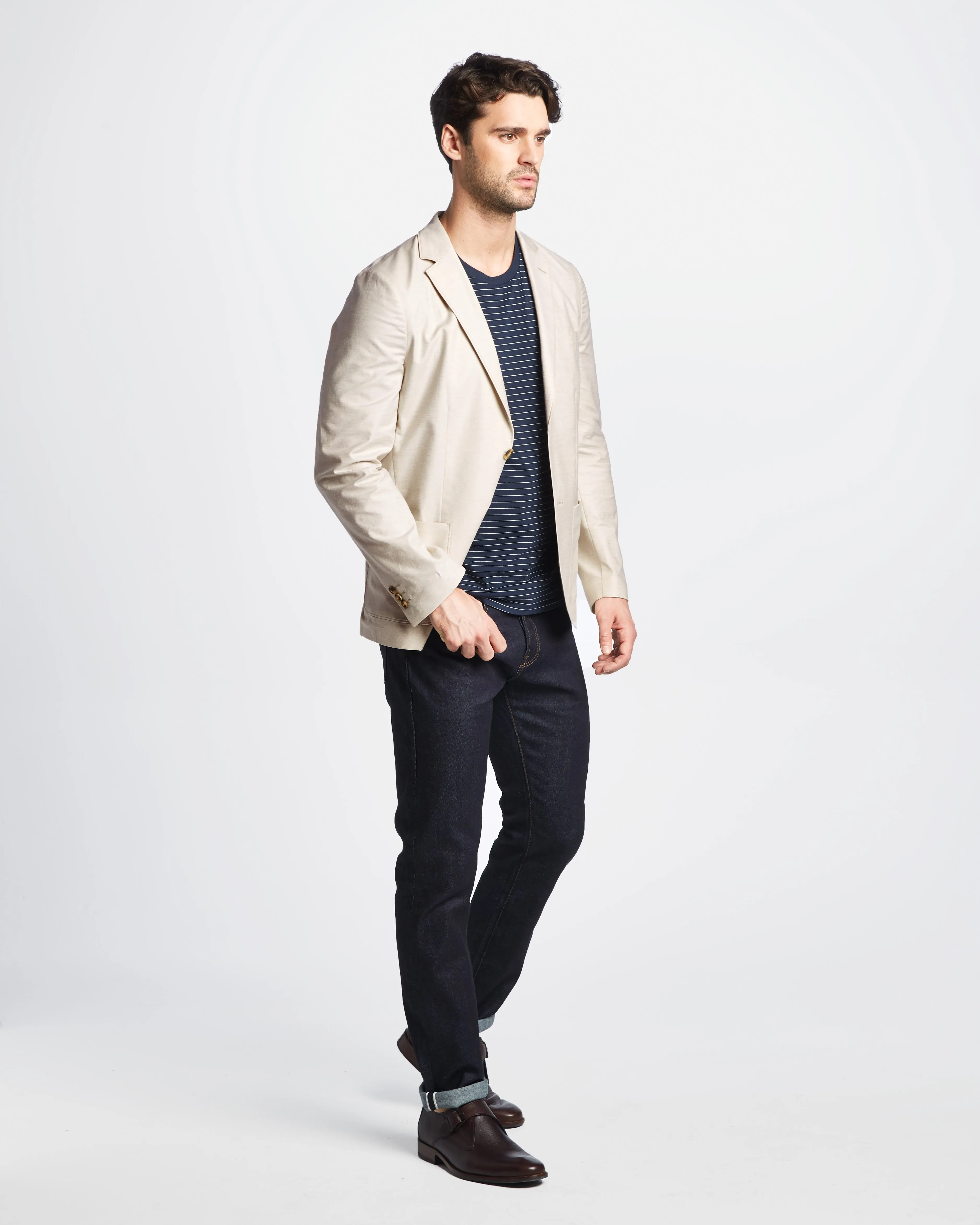 Graham Cotton Linen Stretch Blazer