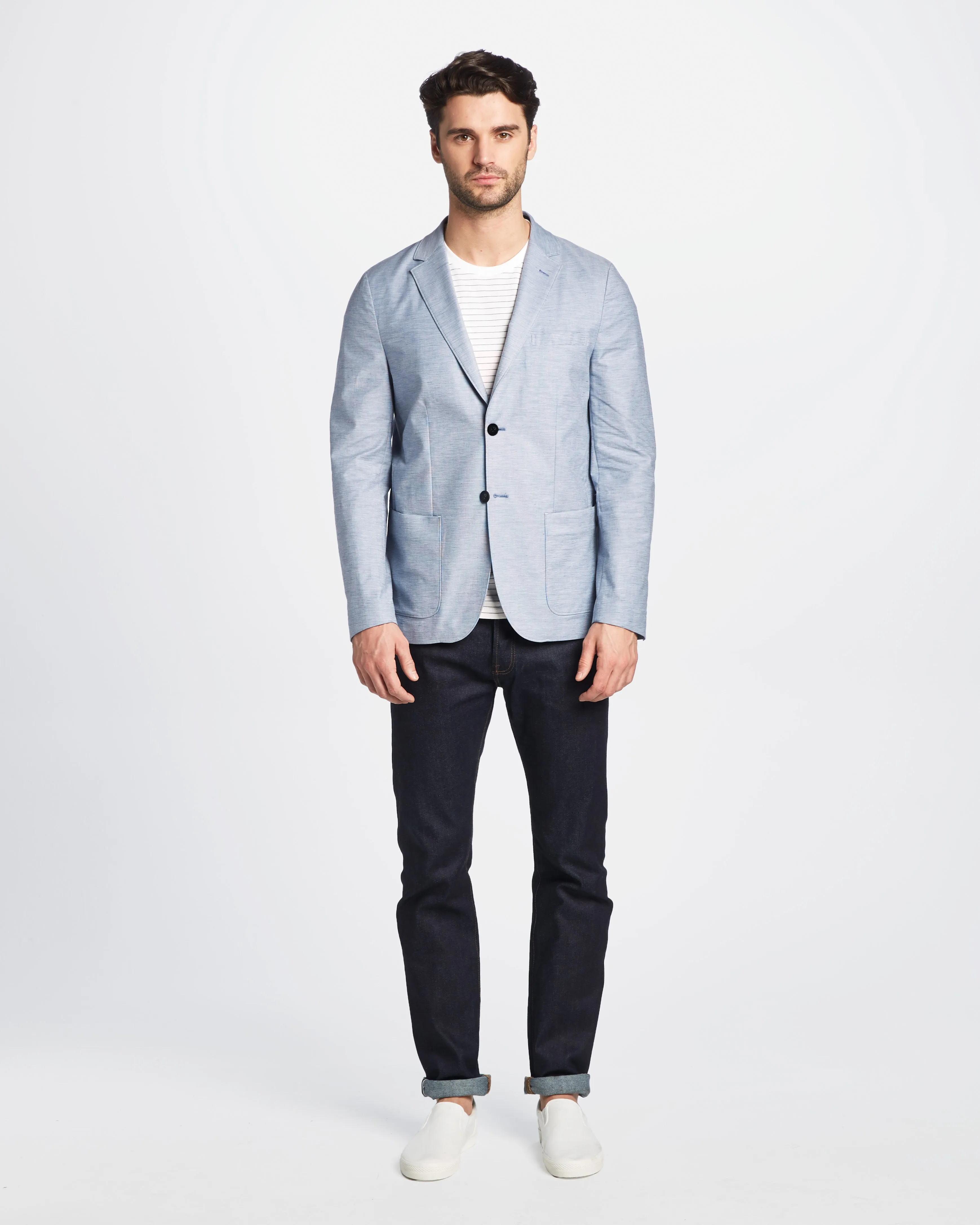 Graham Cotton Linen Stretch Blazer