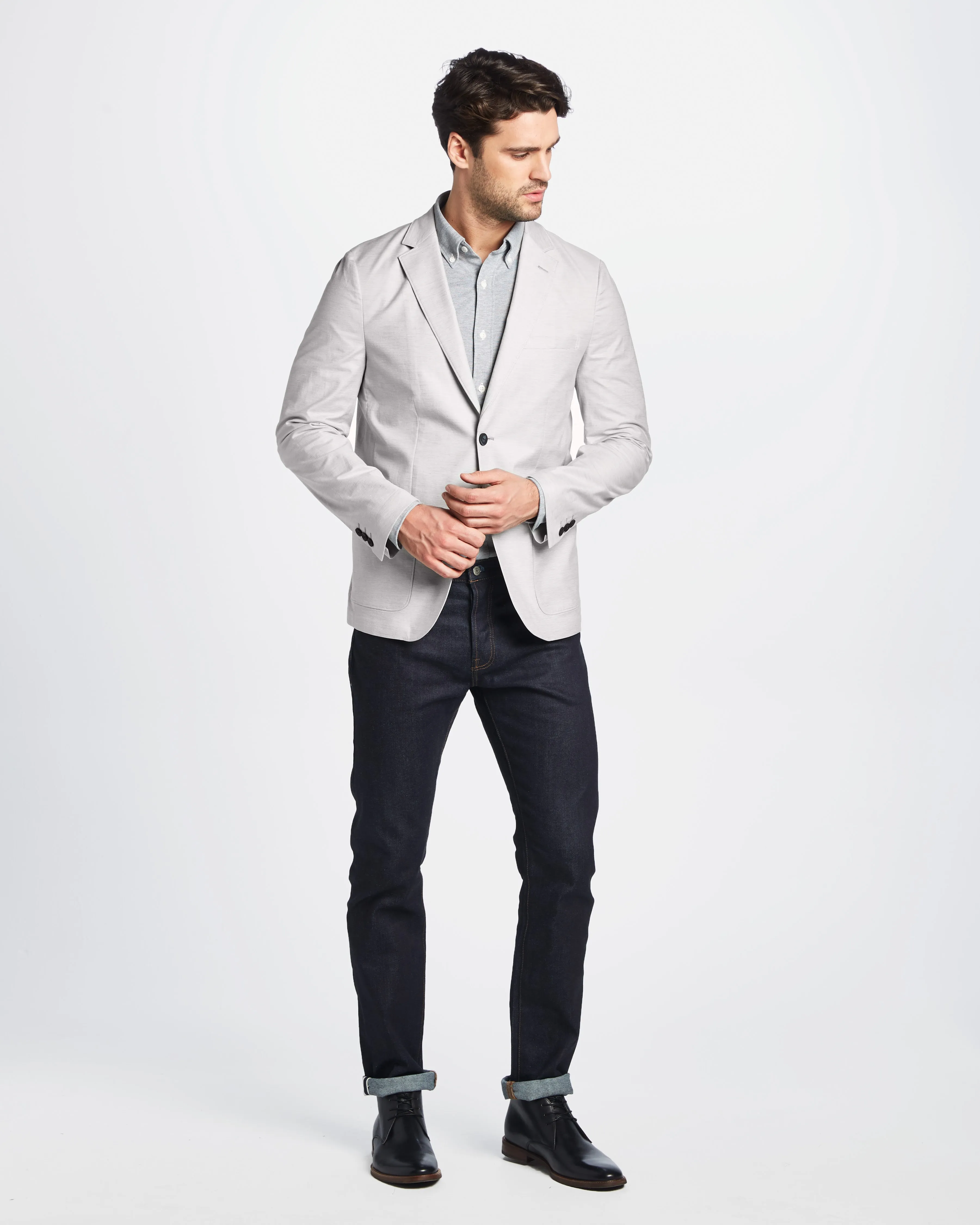 Graham Cotton Linen Stretch Blazer