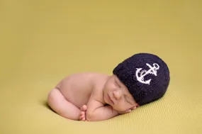 Hand Knit Kids & Baby Hat - Hudson Anchor