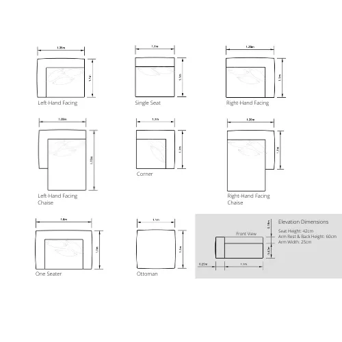 HENDRIX SOFAS | RIGHT HAND ARM