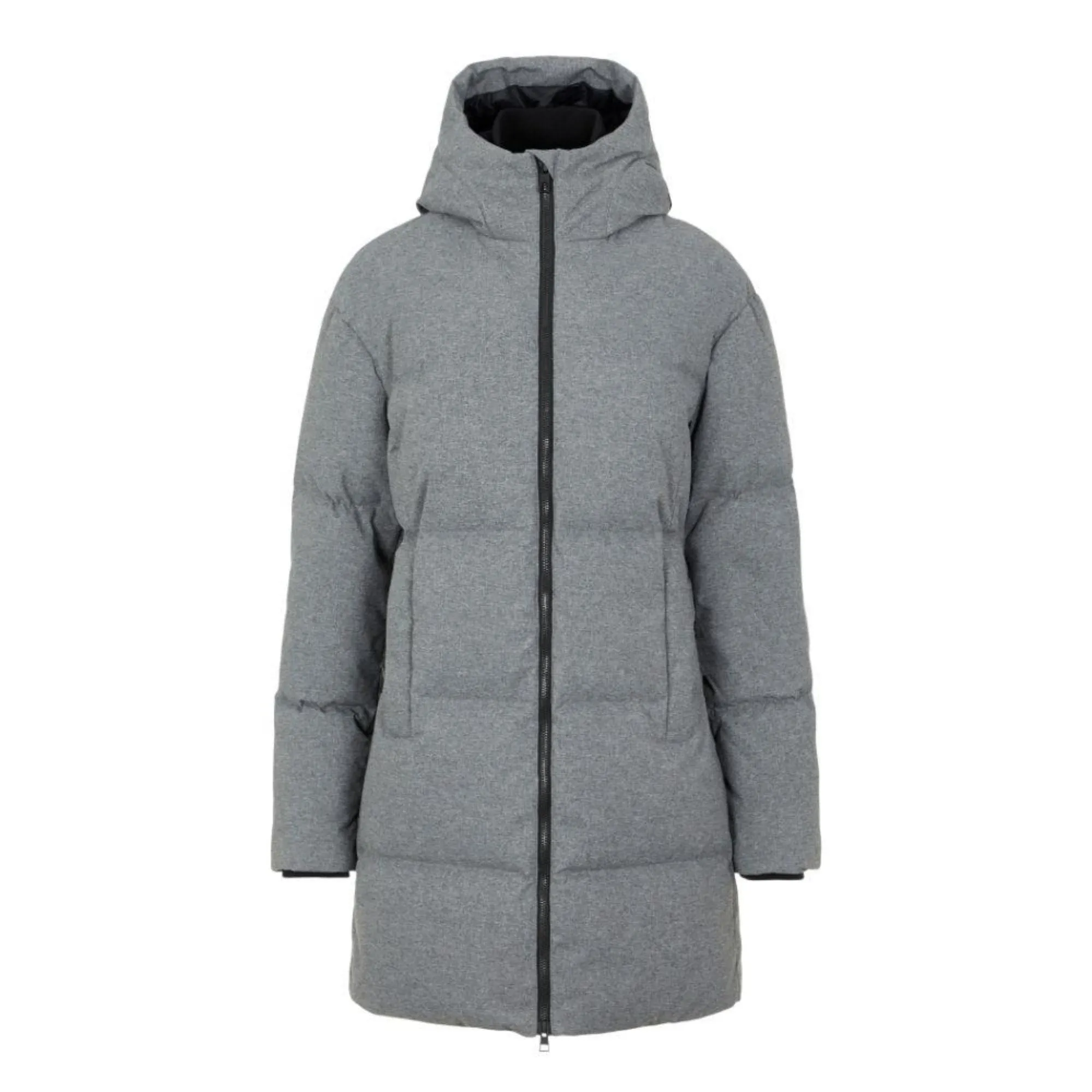 J.Lindeberg Womens Radiator Down Parka Coat - GREY MELANGE