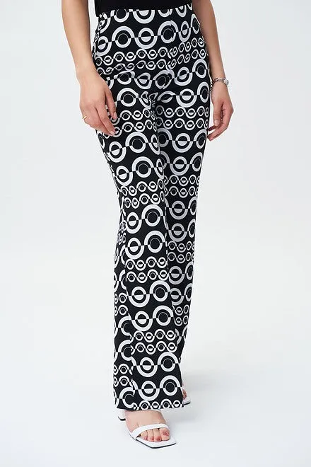 Joseph Ribkoff Geometric Print Wide Leg pants