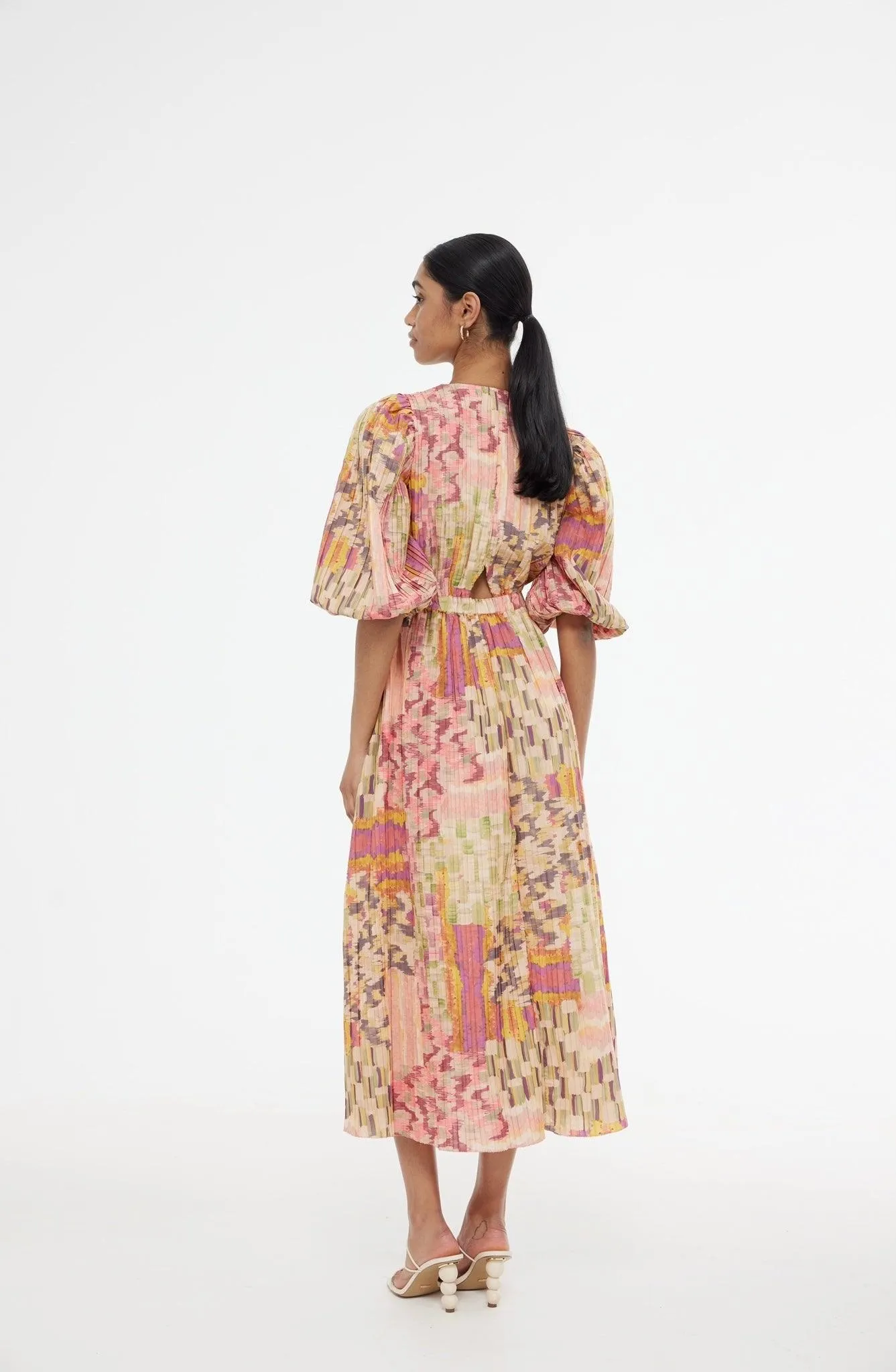 Kinney Electra Dress in Painterly Patchwork - Final Sale