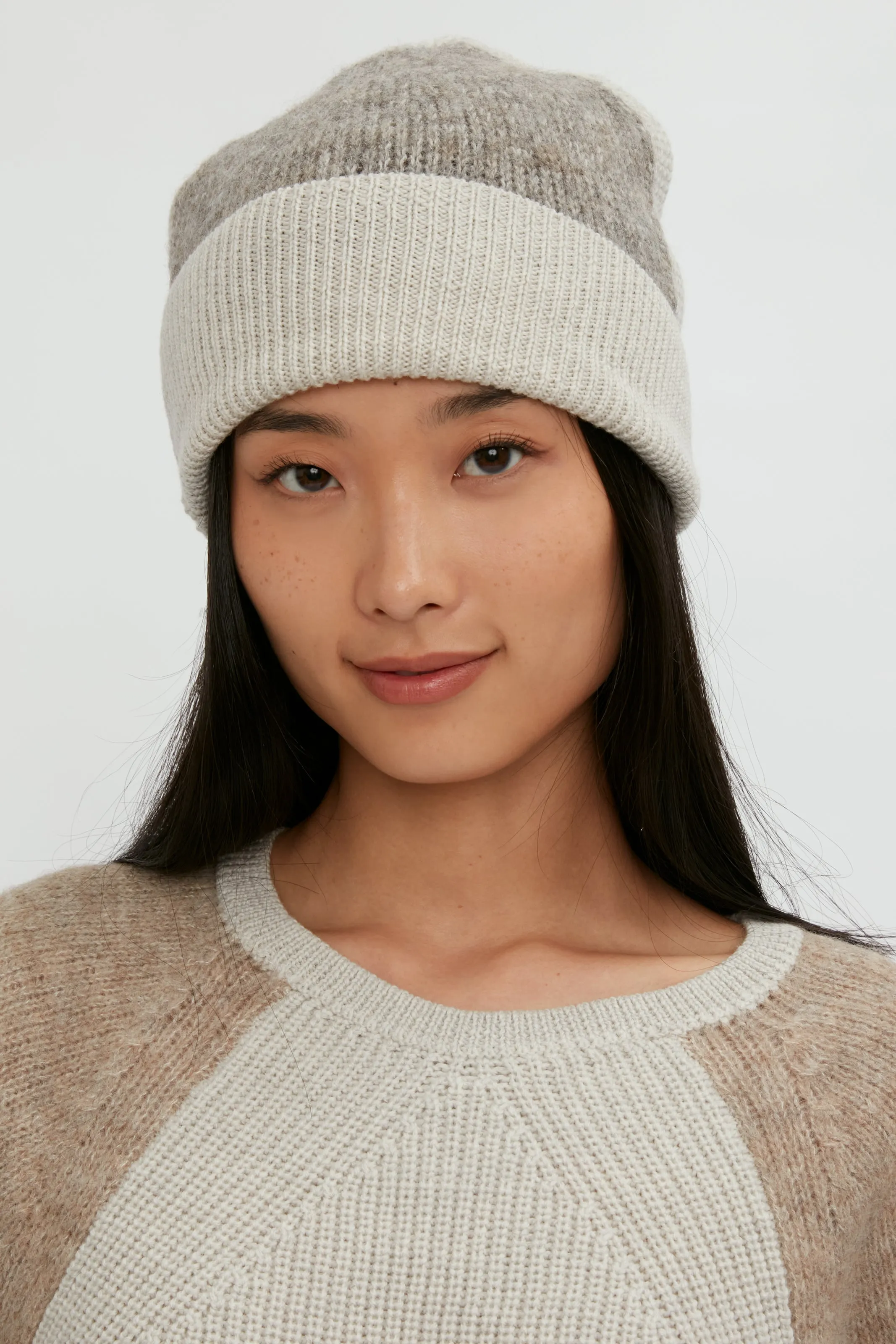 Knit Hat in Sand