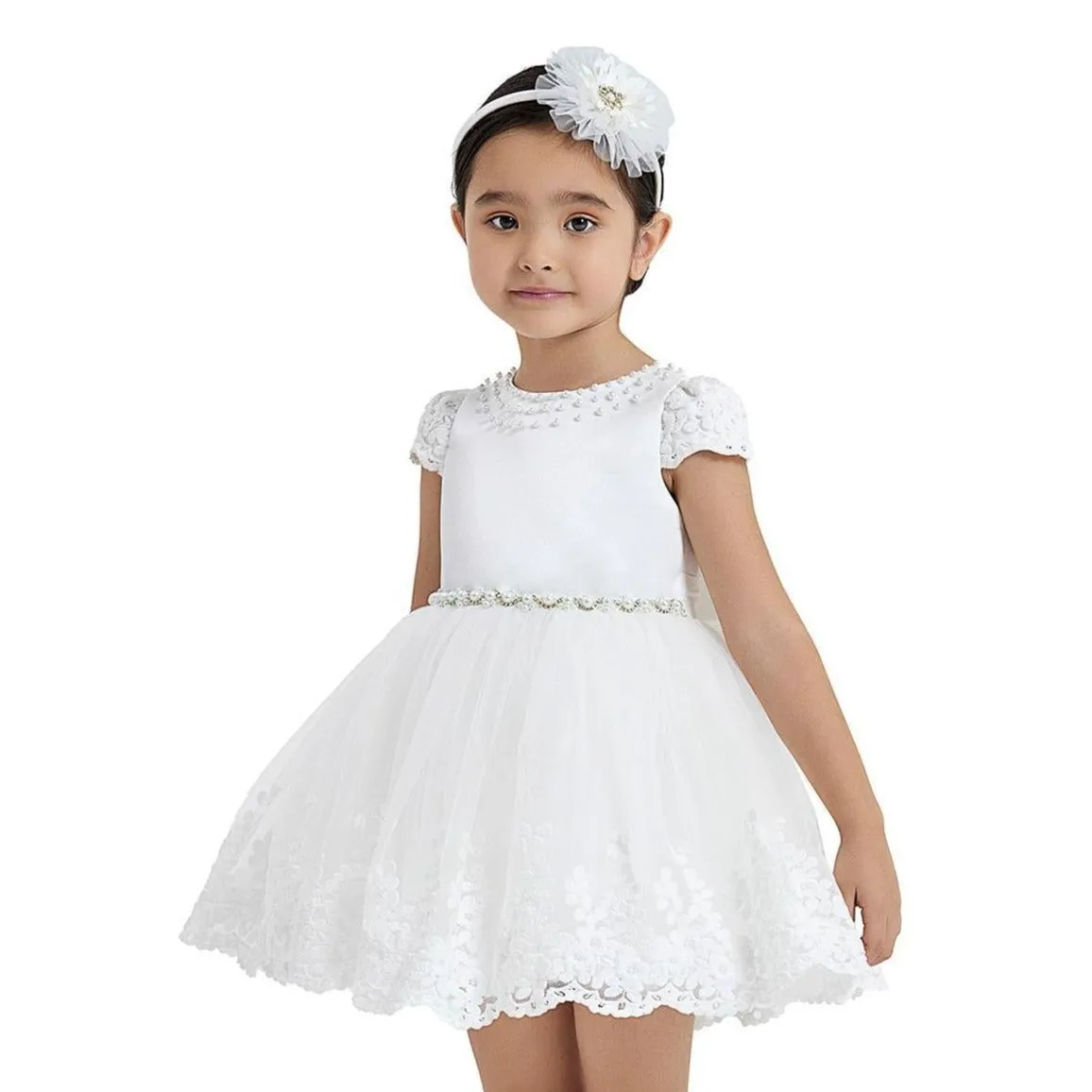 Lacy Heart Girls Formal Dress