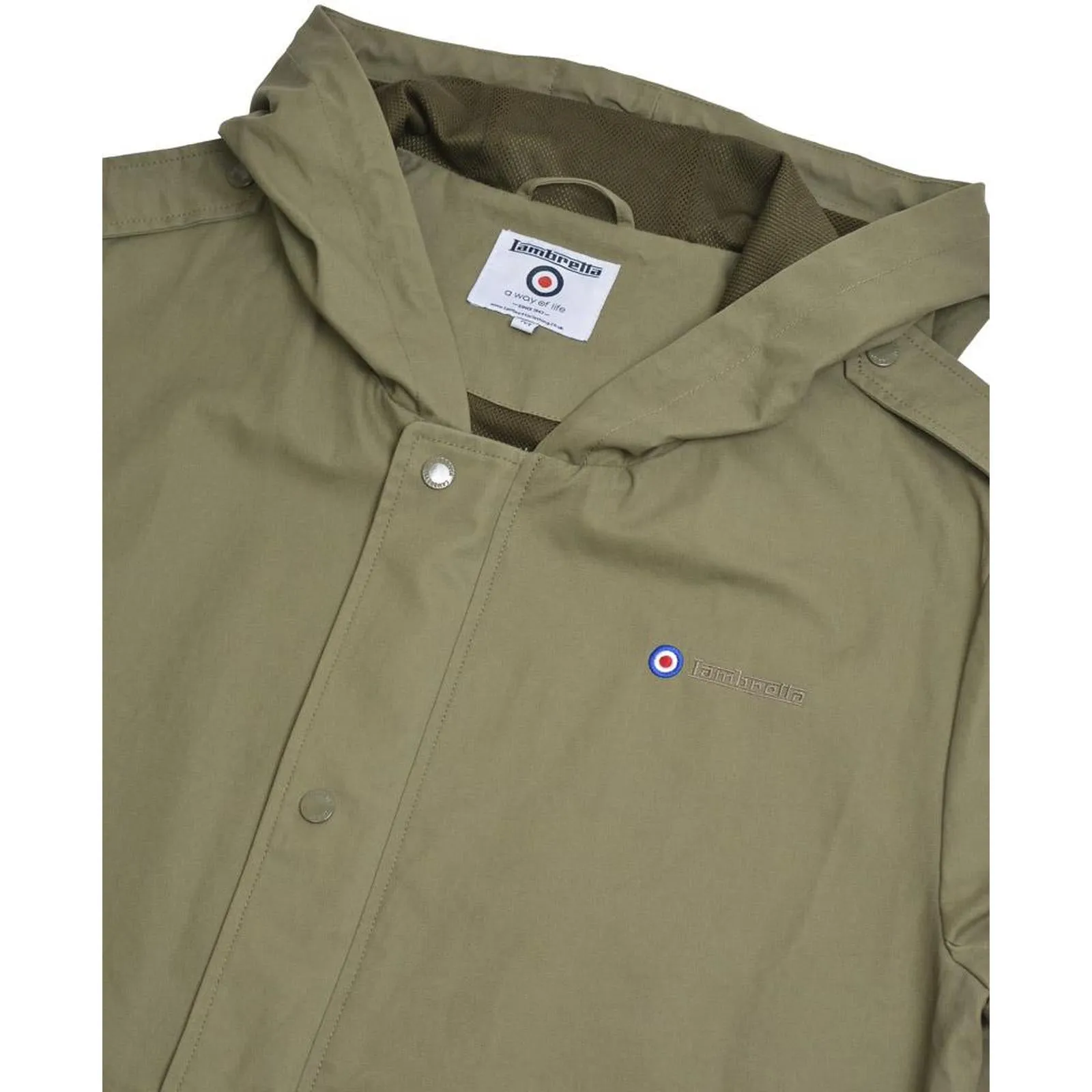 Lambretta Mens Military Parka Coat