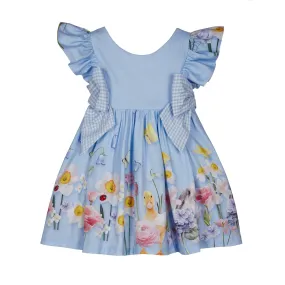 LAPIN HOUSE - Double Bow Dress - Blue