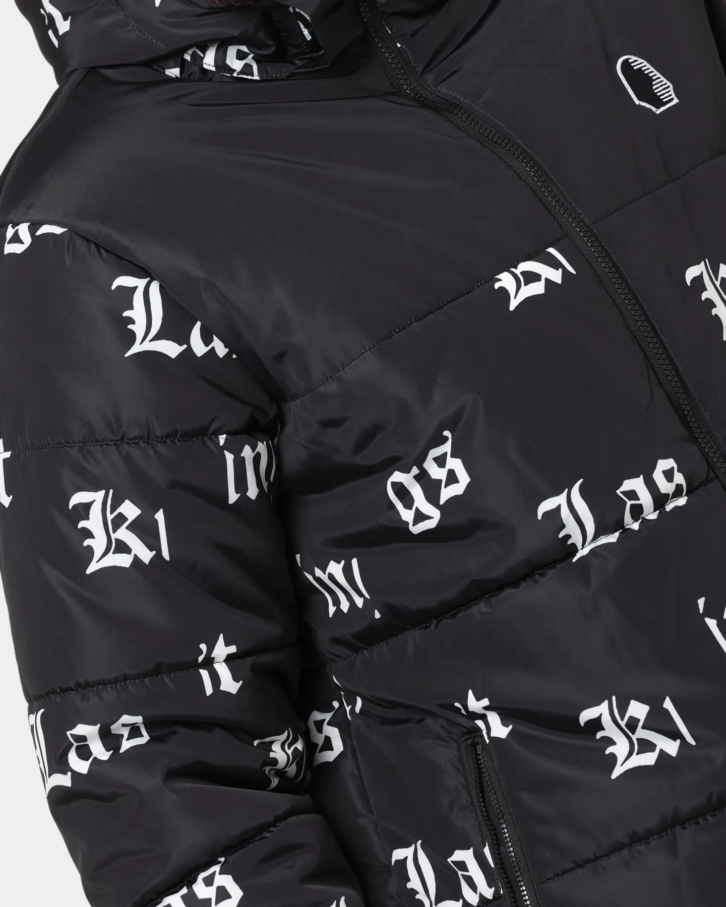 Last Kings Fragment Puffer Jacket Black