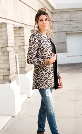 Leopard Blazer