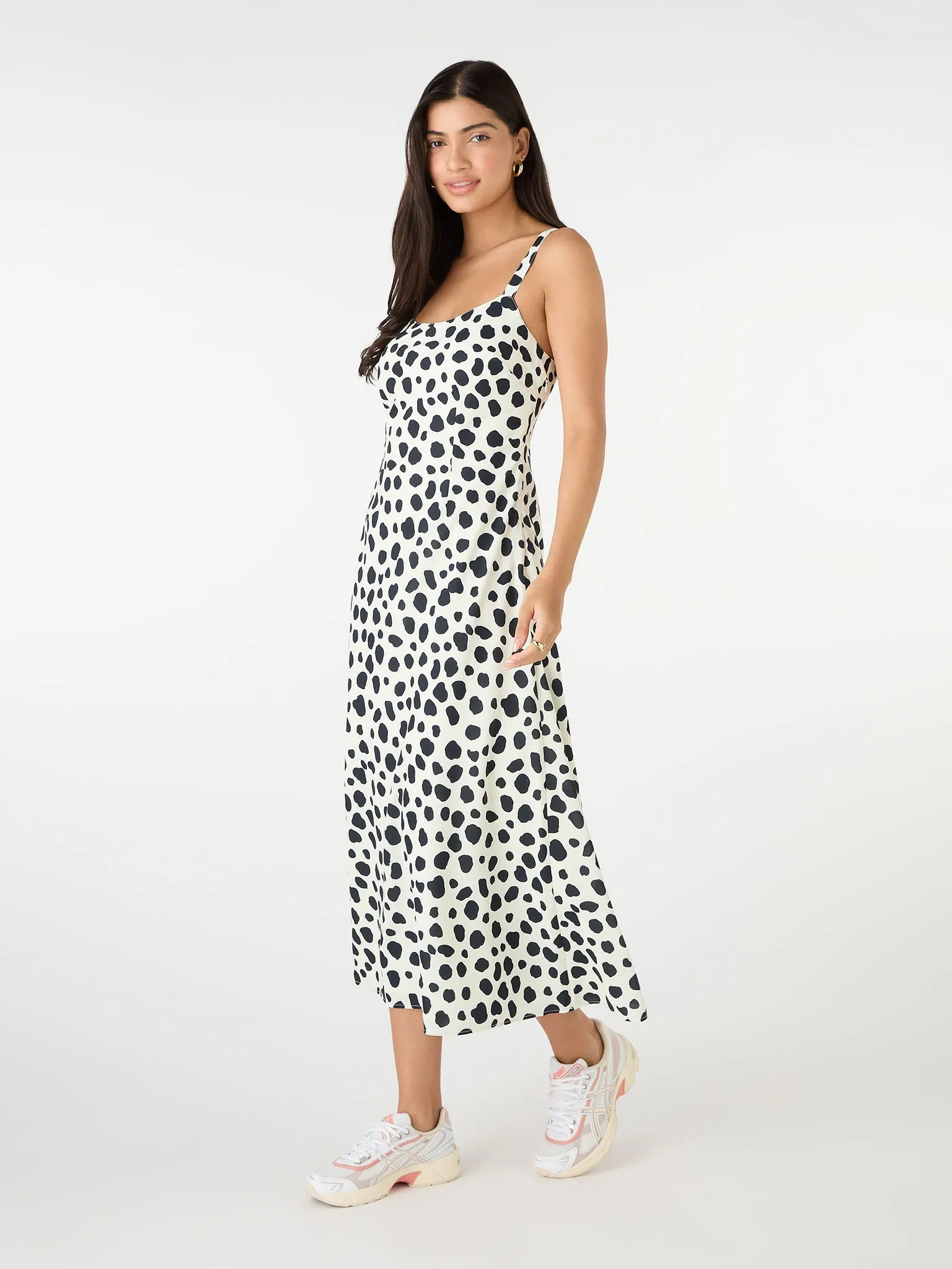 Lily Midi Dress in Animal Print