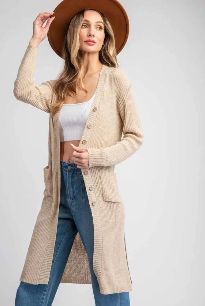 LS Cardigan in Oatmeal by eesome