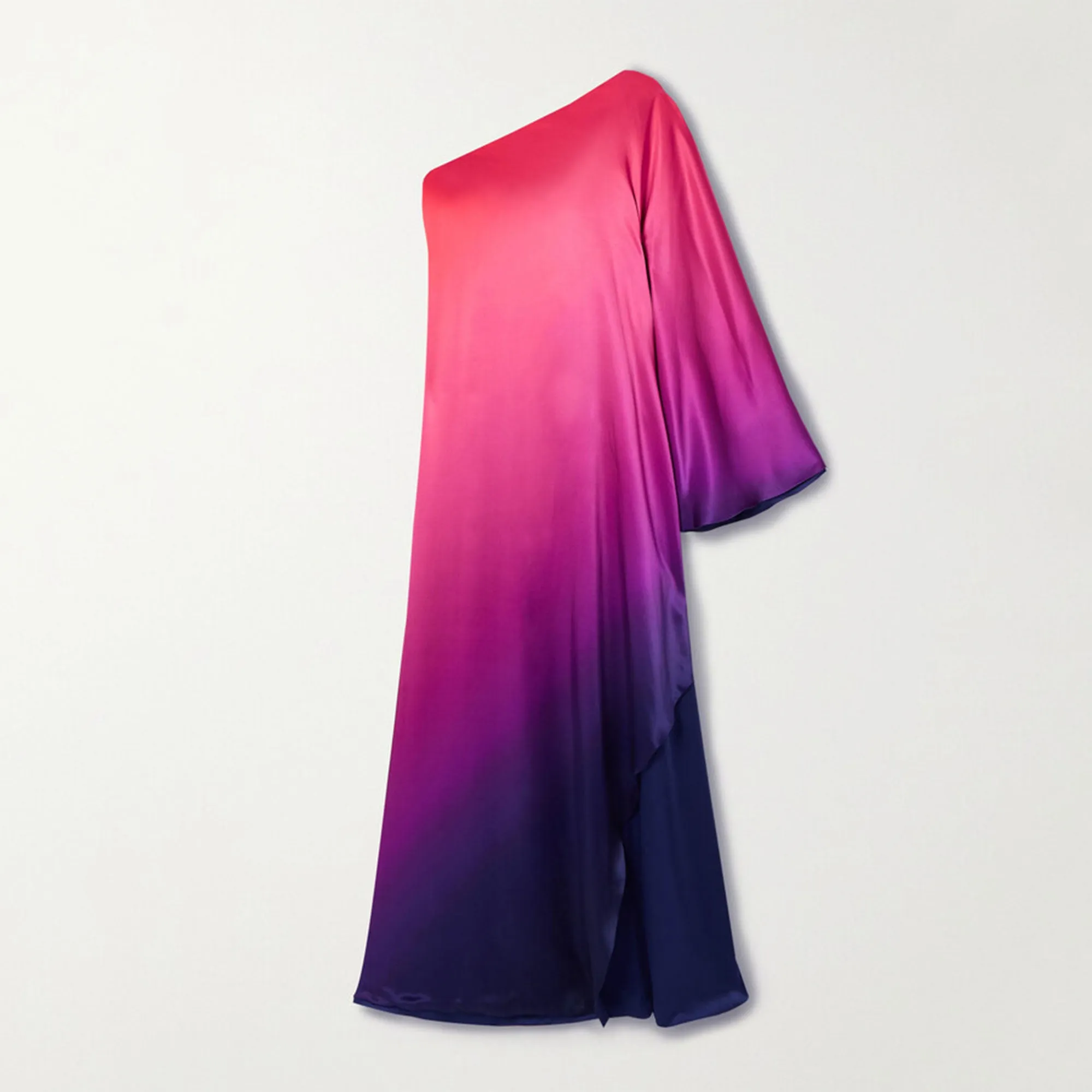 Magenta To Indigo Flowing Cascade Kaftan J5834