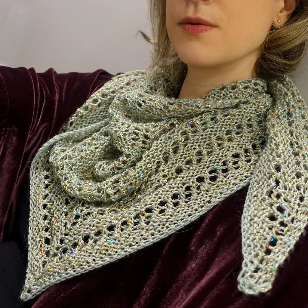 magpie darling shawl {knitting pattern}