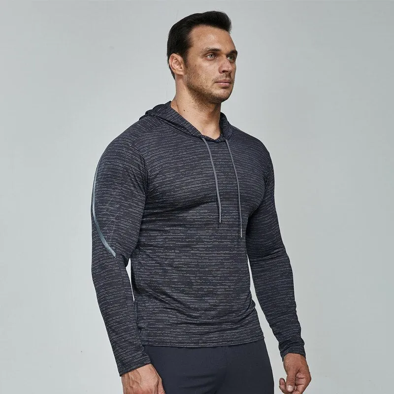 Men Cycling Jersey Sports Hoodies Fitness Shirts Gym Clothing Compression T-shirt Sportswer Boy Running Jacket Male Rashguard