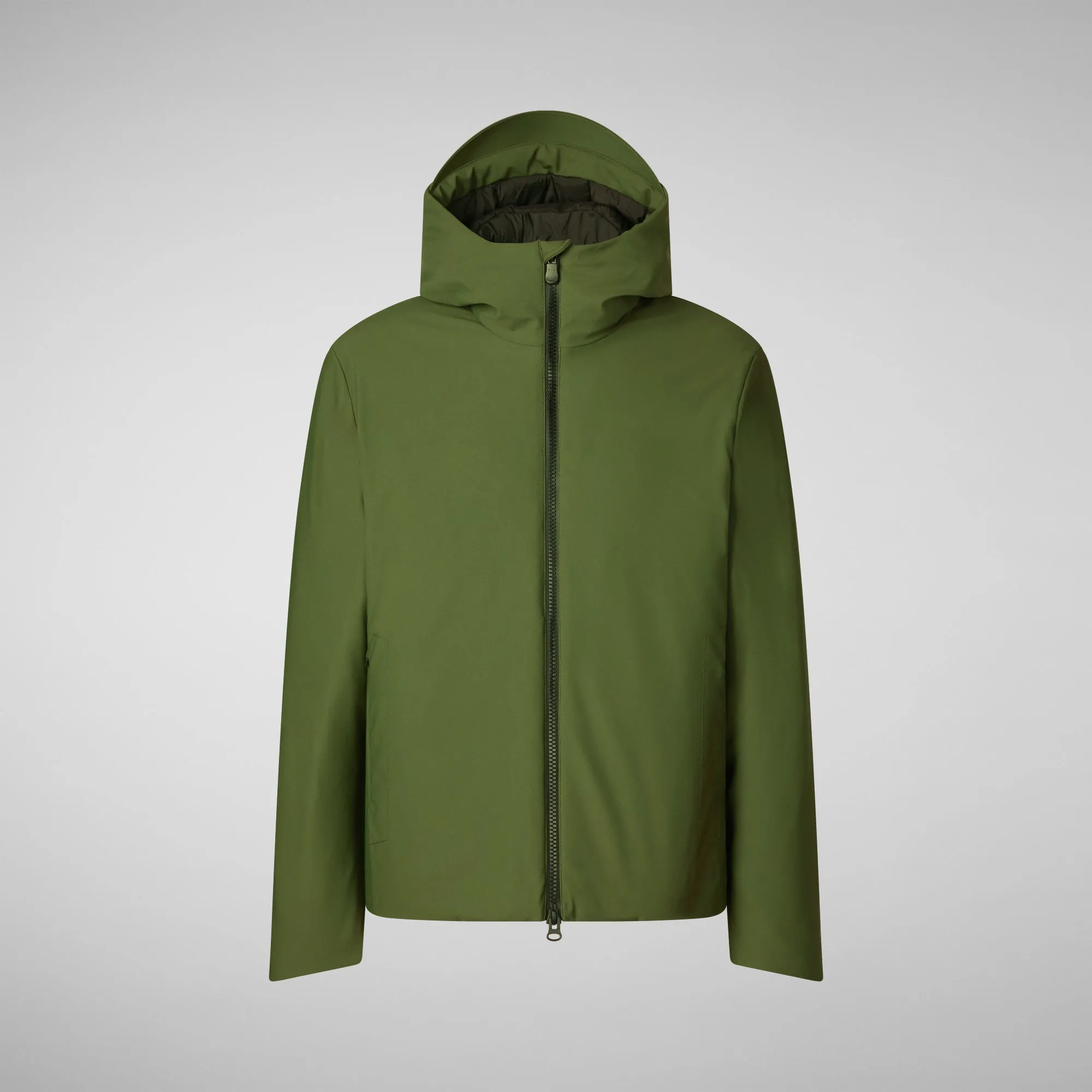 Men's Hooded Parka Sabal in Moss Green