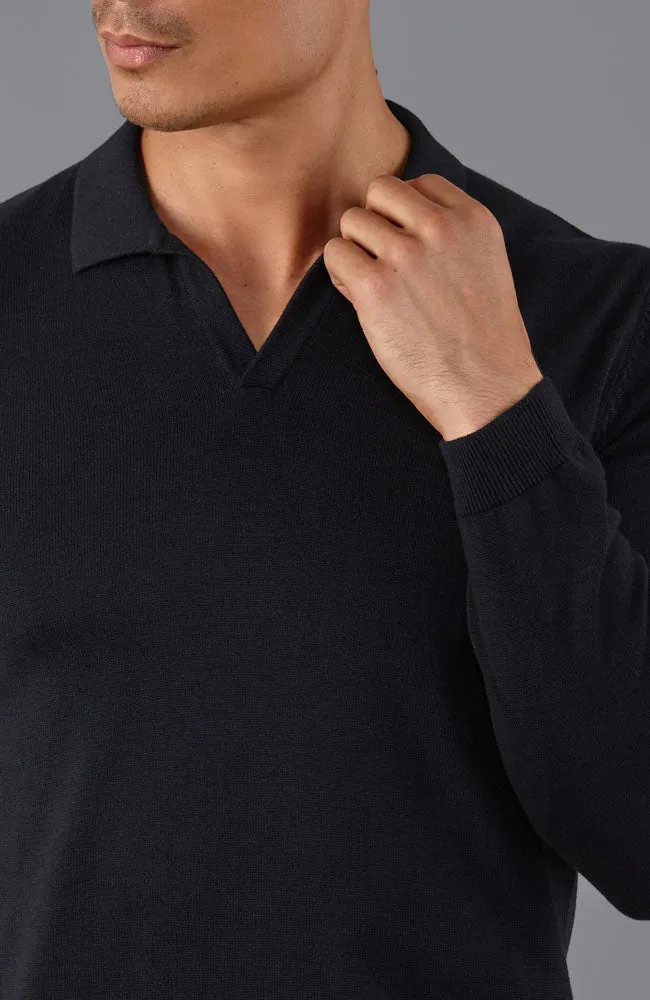 Mens Lightweight Cotton Buttonless Polo Shirt