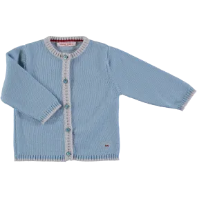 Merino Baby Cardigan - Beau Blue