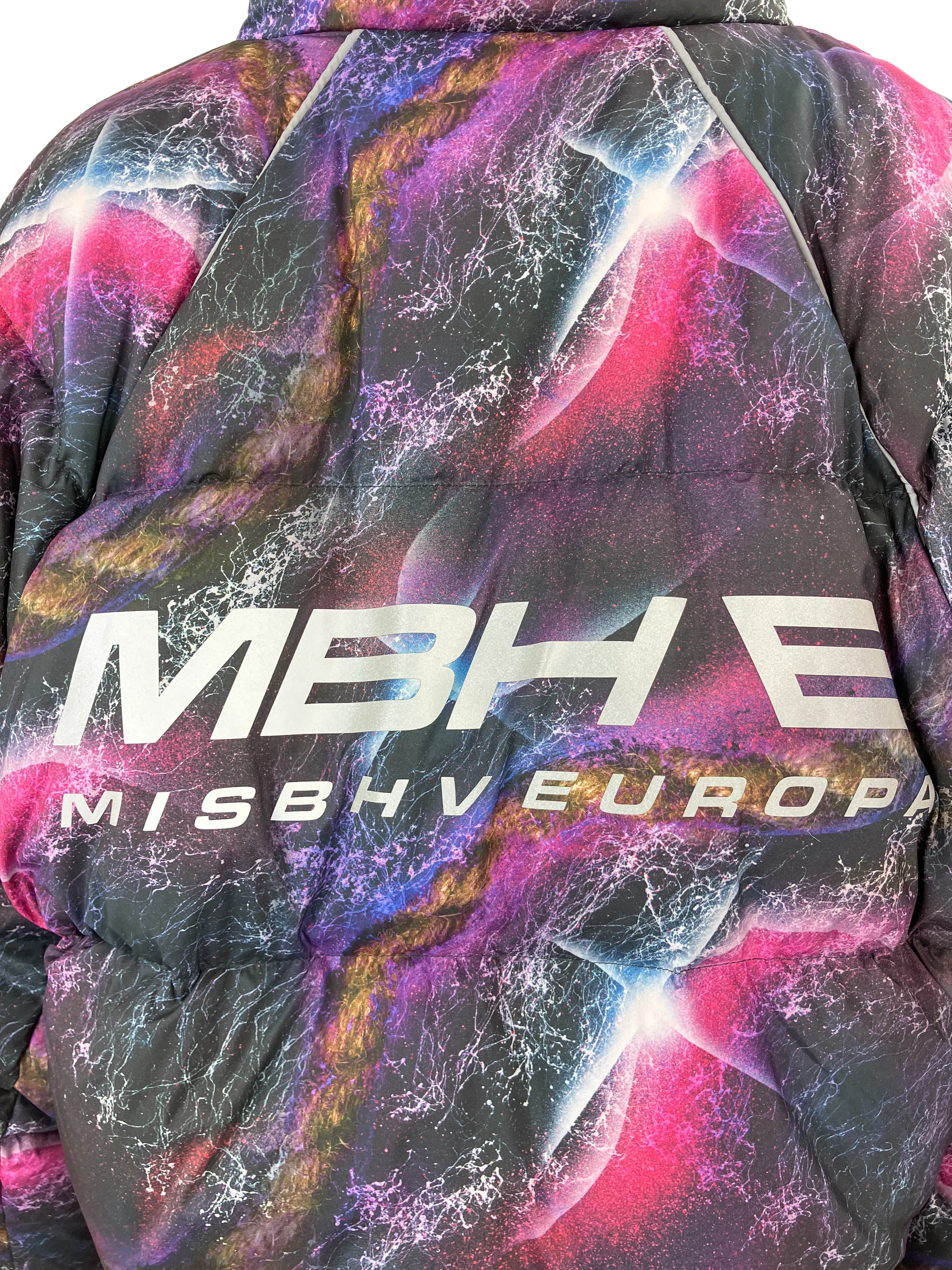 MISBHV Galaxy Puffer Jacket in Multi