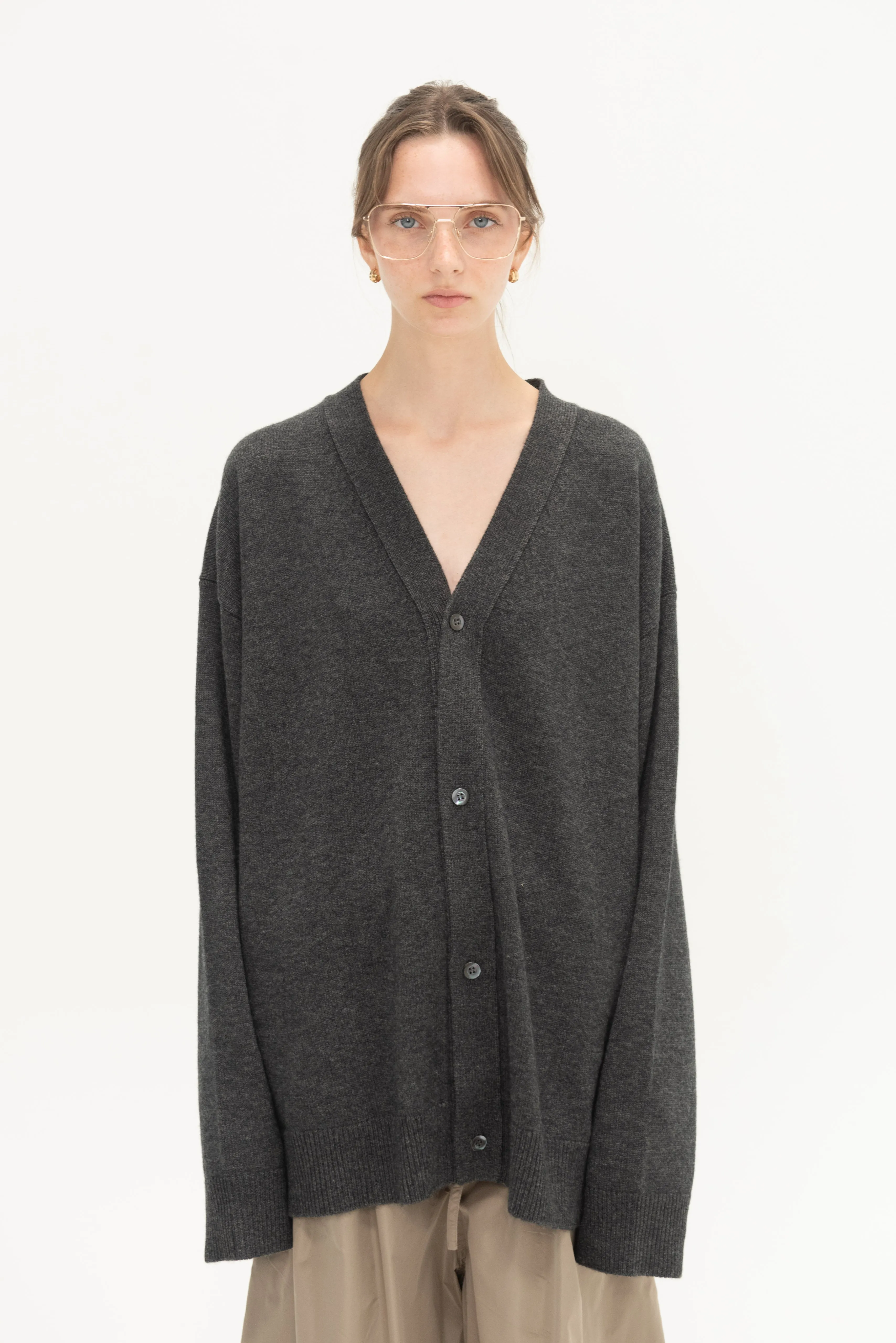 Myth Cardigan, charcoal melange