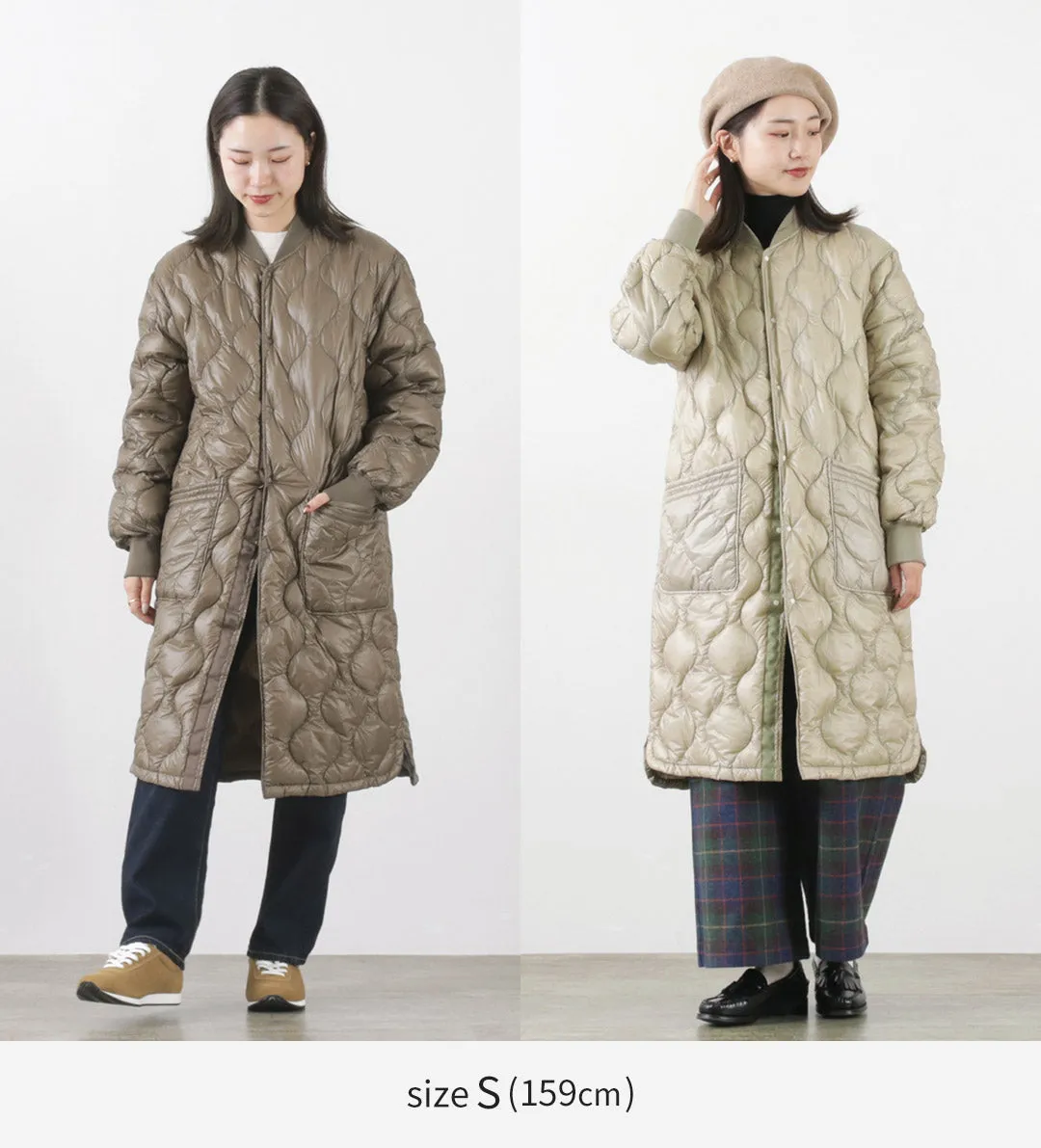 NANGA / Onion quilt down half coat