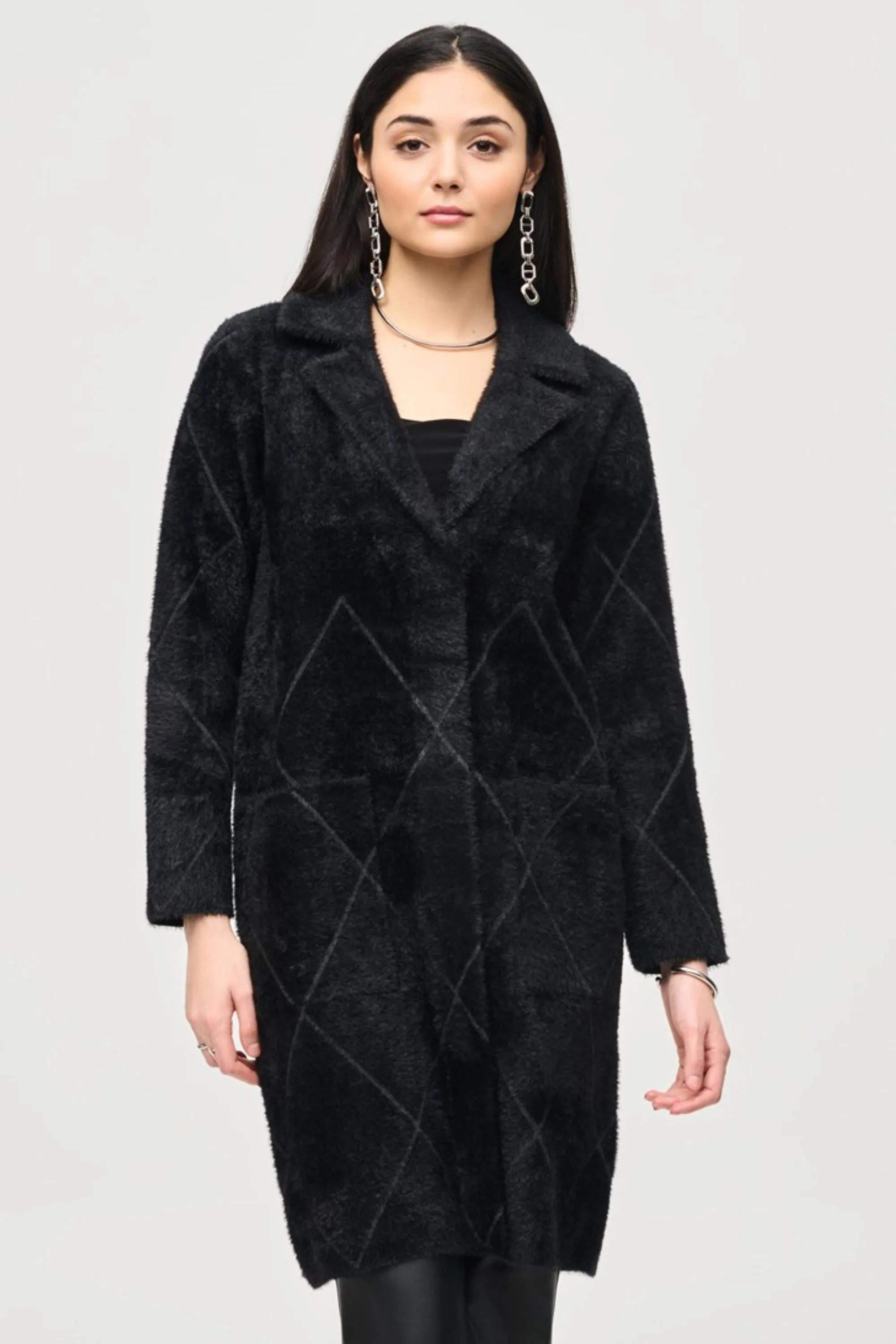 NOTCHED COLLAR COAT - 233951JR