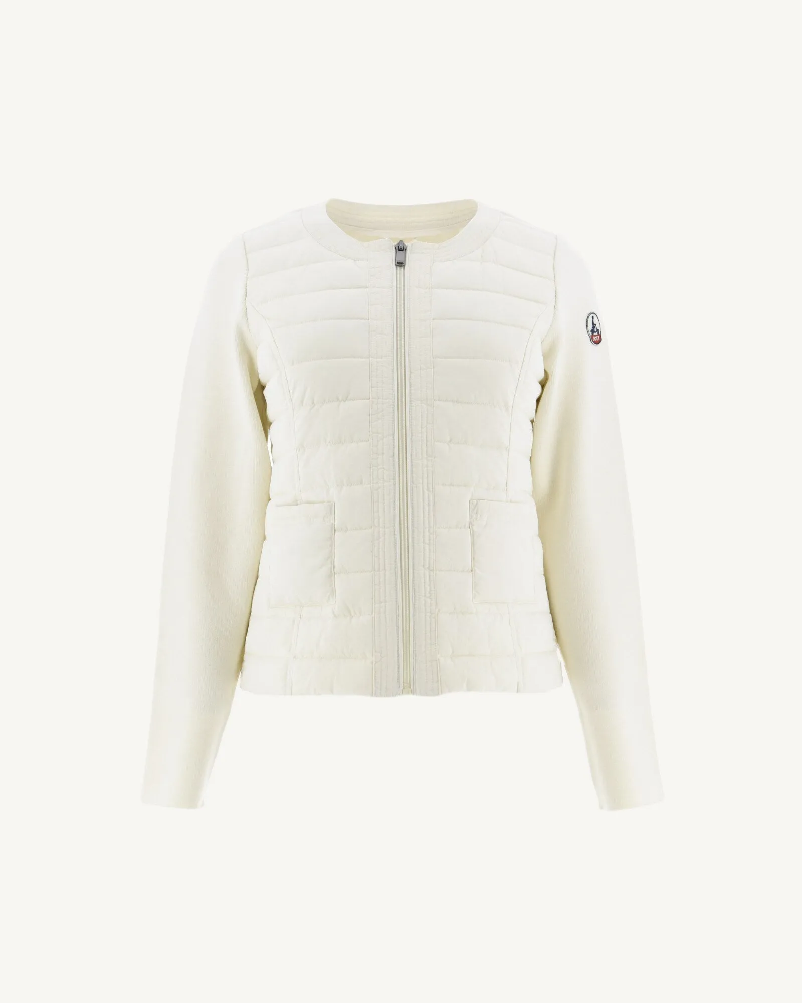 Off-white Almeria lightweight bi-fabric puffer jacket