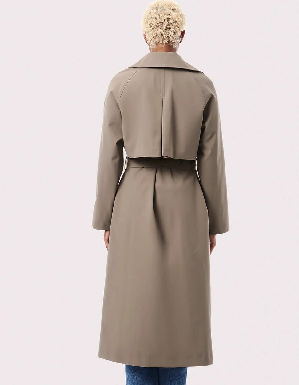 On the Go Belted Trench Rain Coat