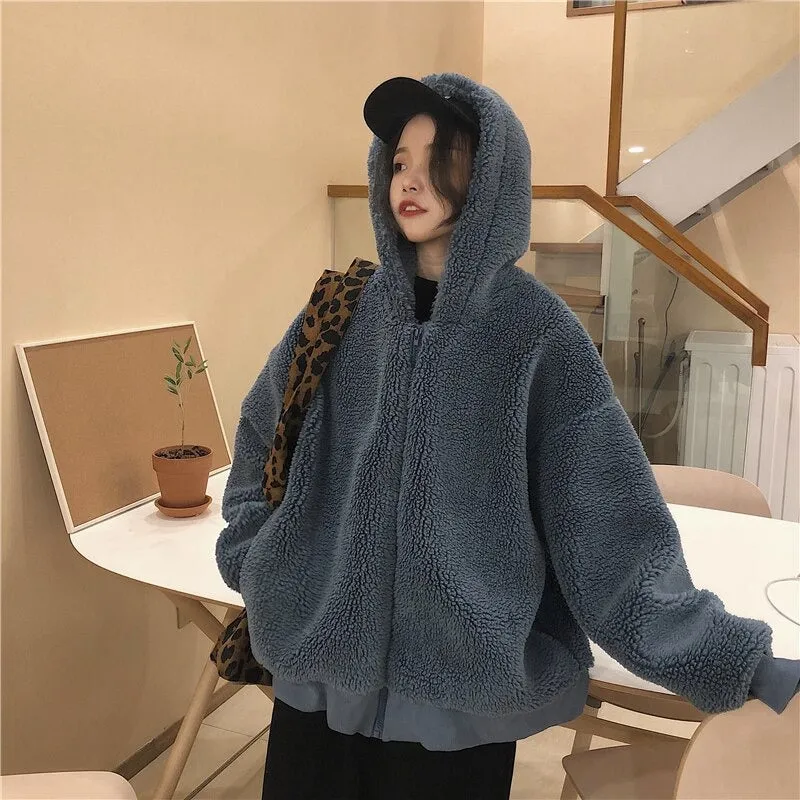 Oversize Fashion Cashmere Thickening Warm Woolen Overcoat