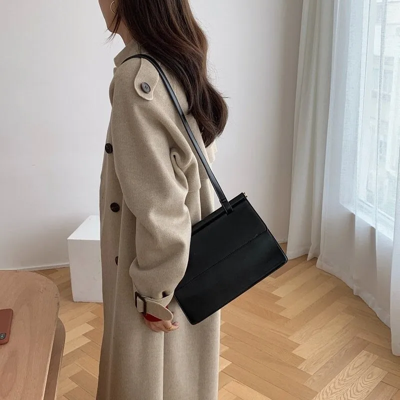 Oversize Fashion Cashmere Wool Long Thick Warm Woolen Trench Overcoat