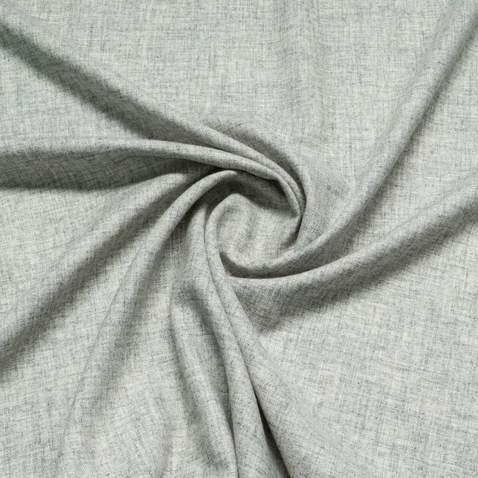 Pale Grey Pure Wool Flannel