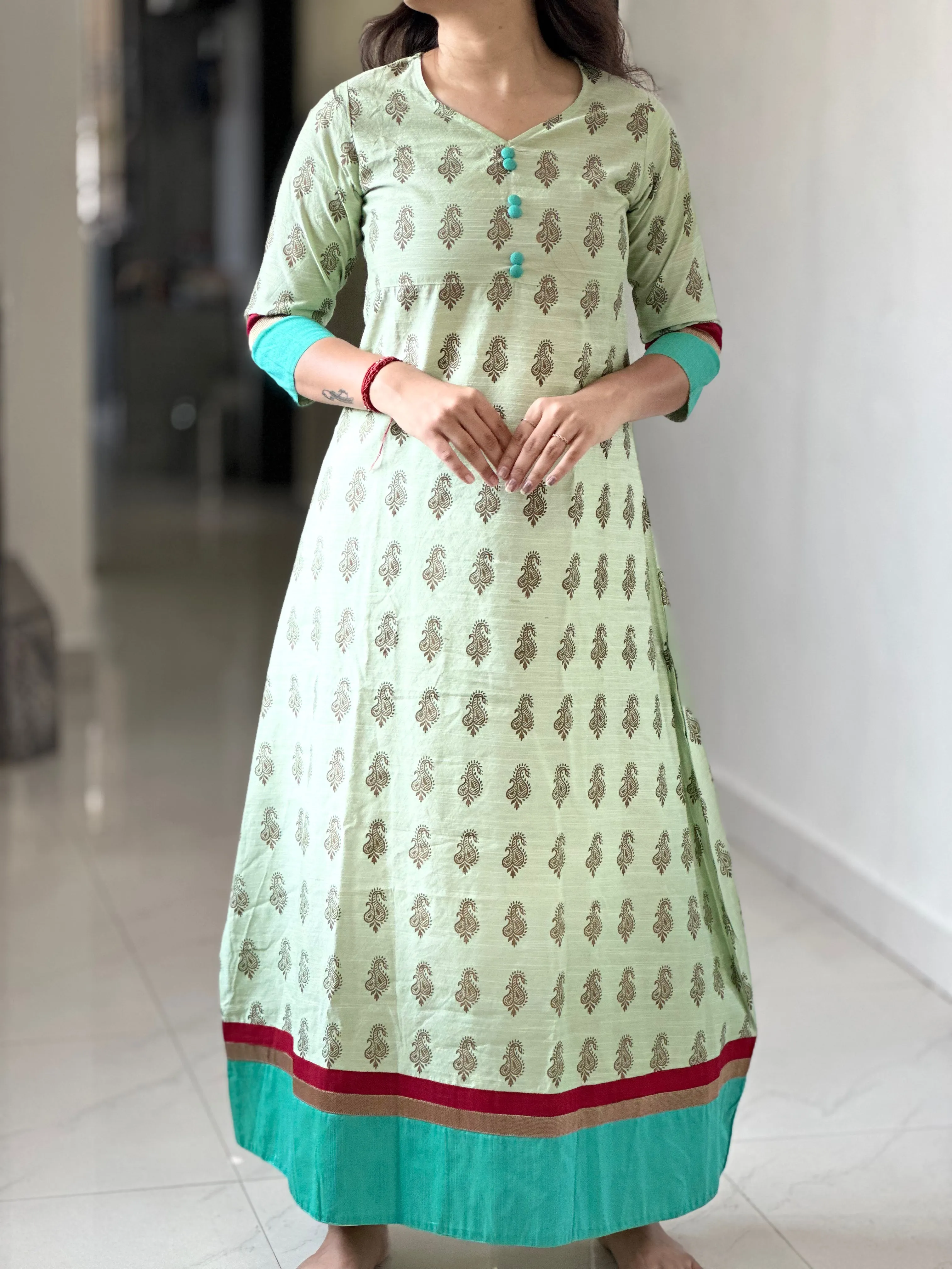 PASTEL ANARKALI DRESS