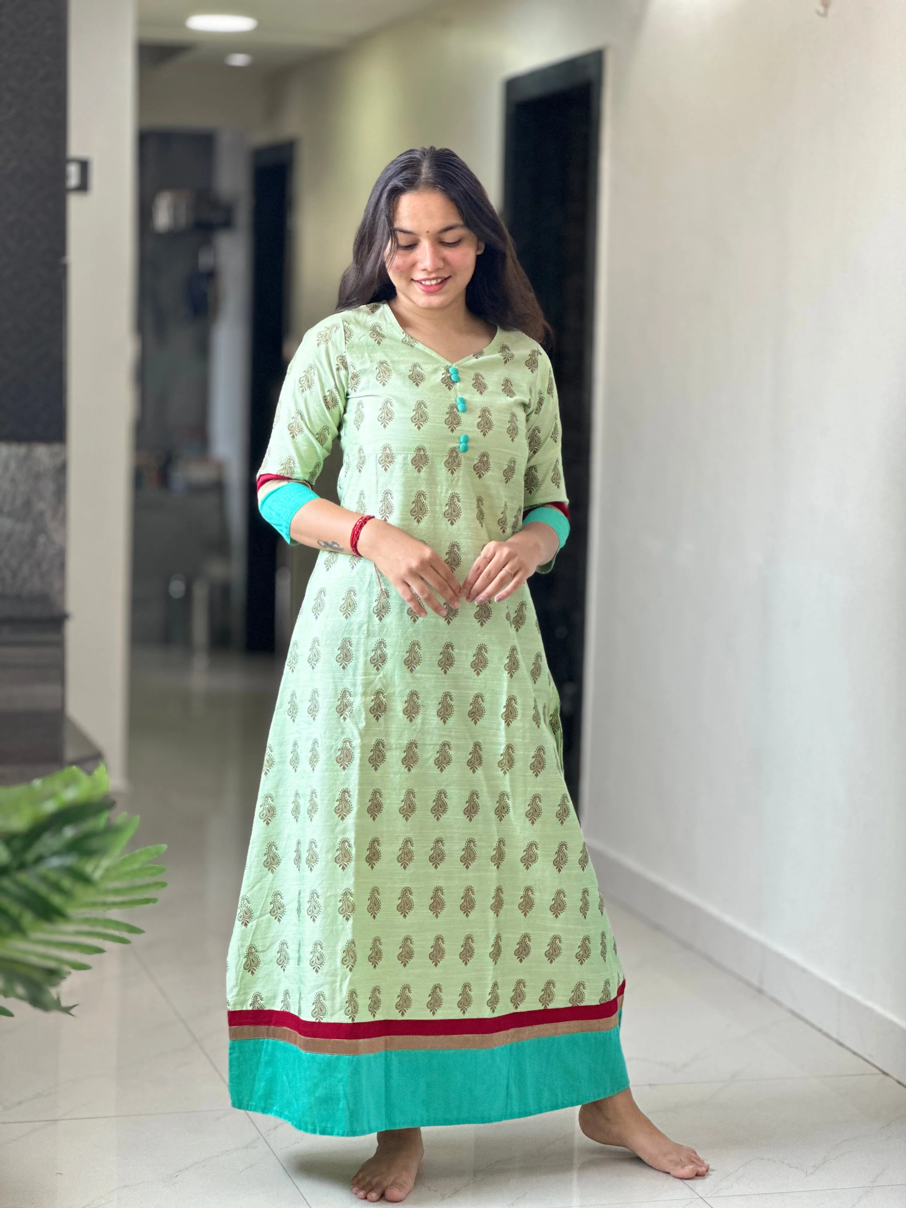 PASTEL ANARKALI DRESS