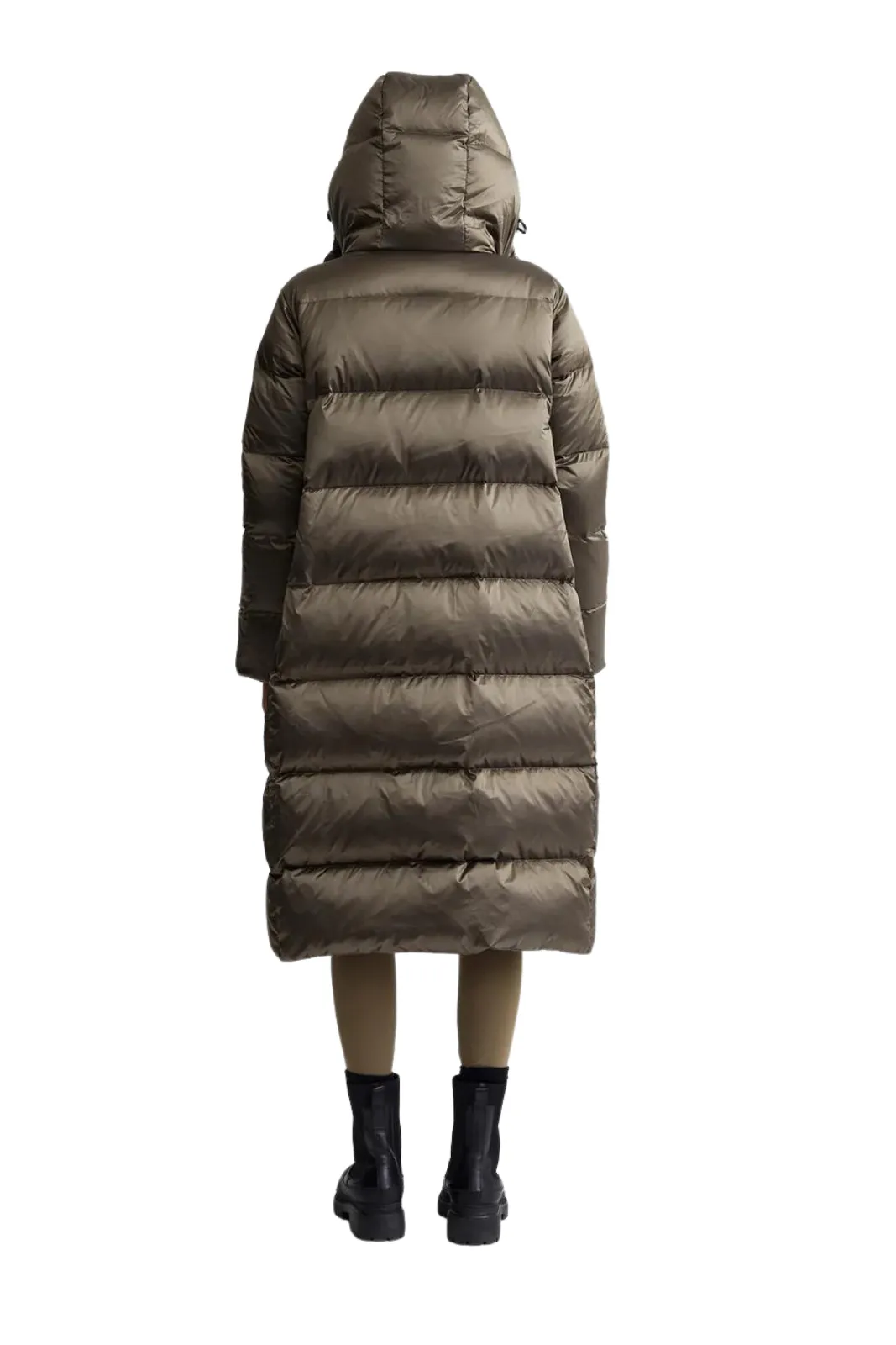 Payton Puffer Coat Brushed Olive Metallic