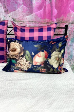 Pillow Slip - Navy Floral Array