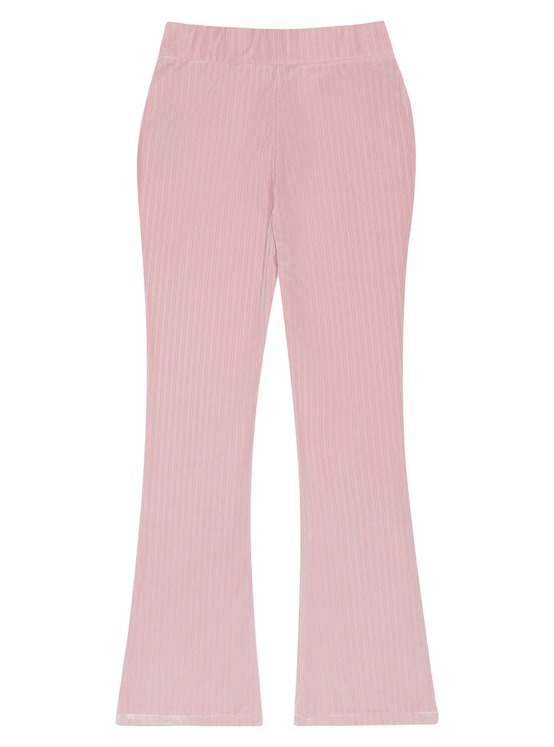 Pink Velour Long Pants (7-16)