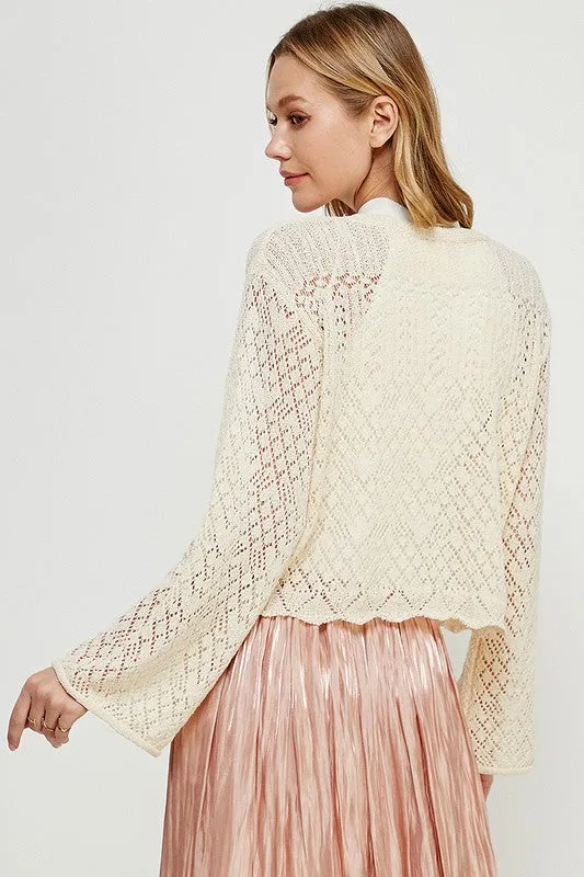 Pointelle Cardigan