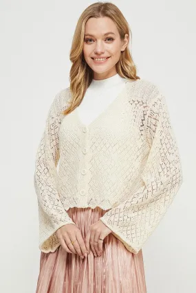 Pointelle Cardigan