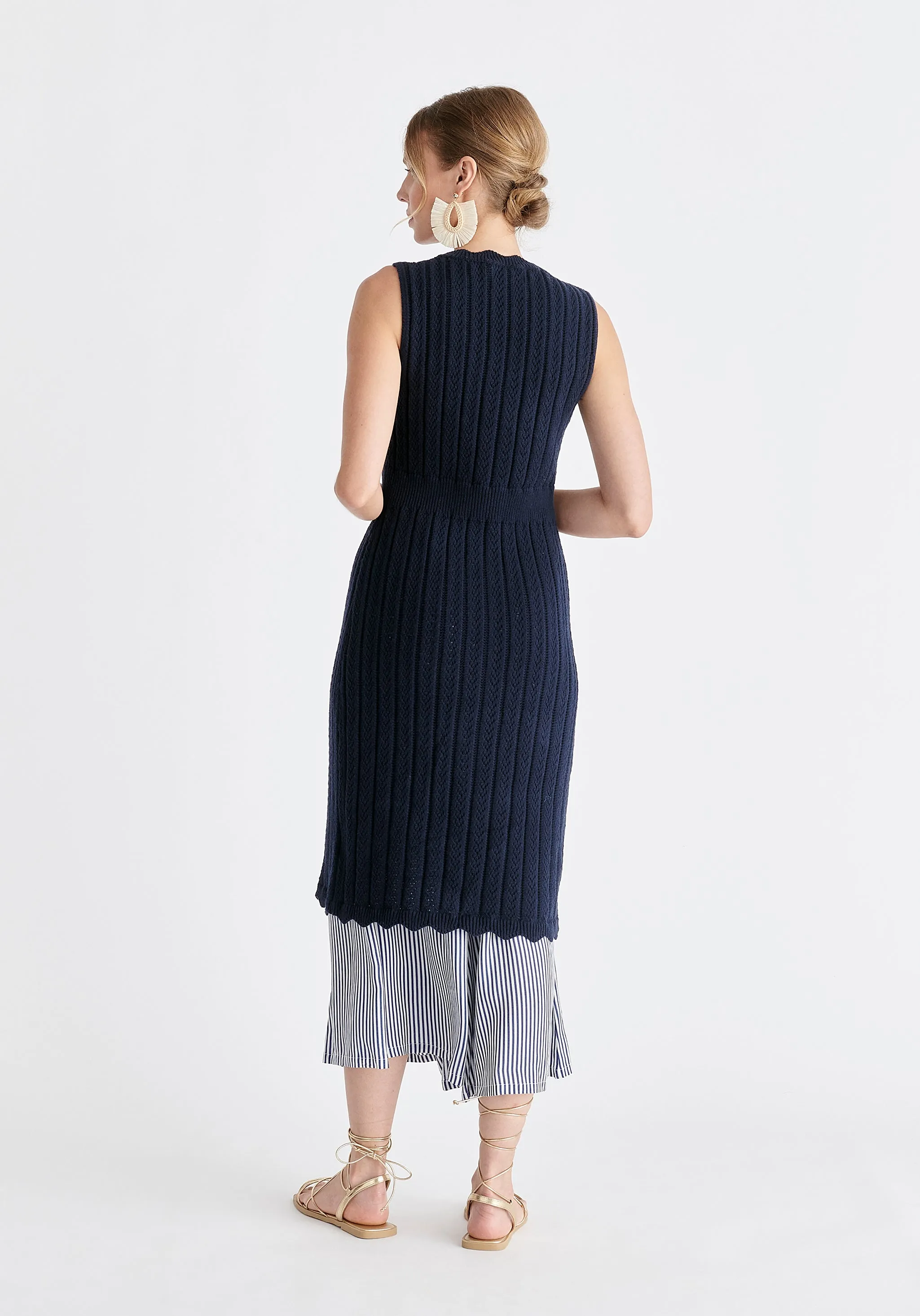 Pointelle Knitted Dress