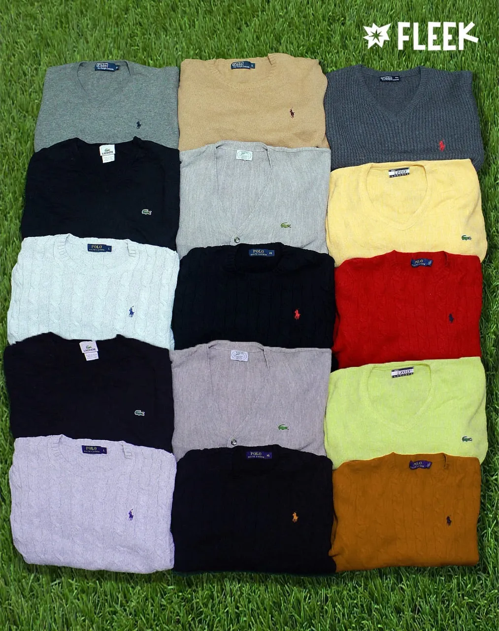 Polo lacoste sweater 30 pieces bundle