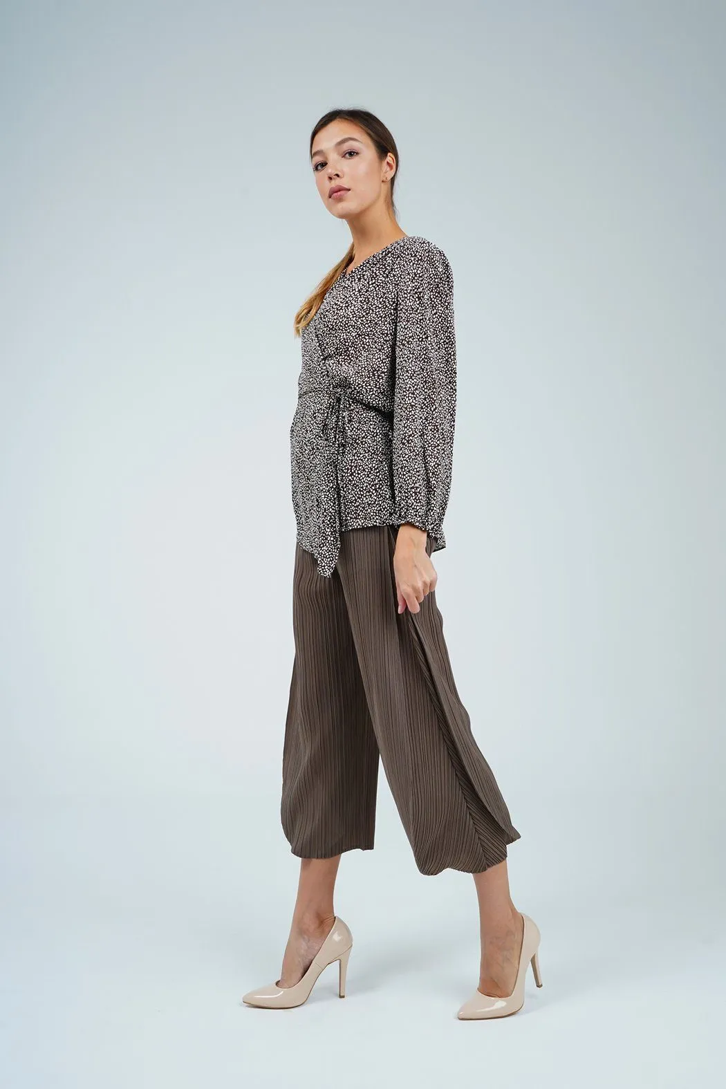 Porzia Straight Cut Layered Pants