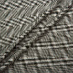 Prince of Wales Check Worsted Spun Cashmere