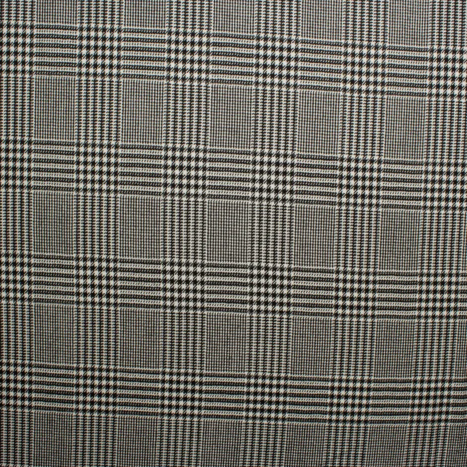 Prince of Wales Check Worsted Spun Cashmere