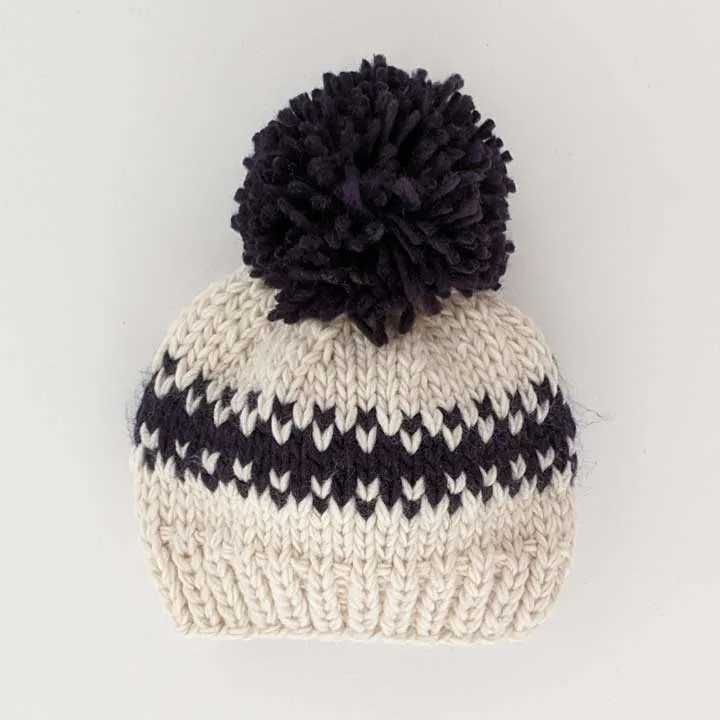 Rebel Natural Knit Beanie Hat  for Babies thru Adults