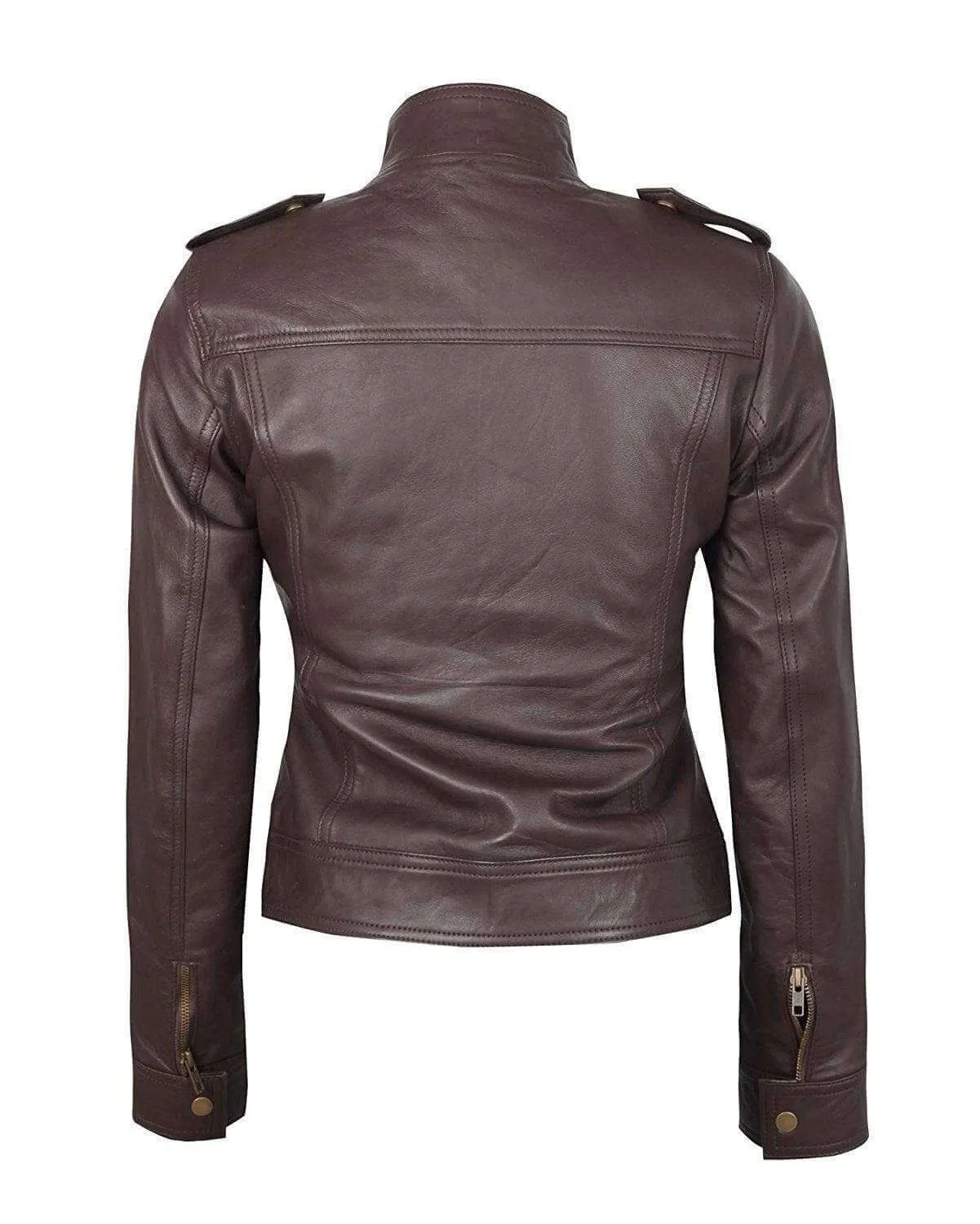 Rise of The Tomb Raider Lara Croft Women's Brown Leather Jacket